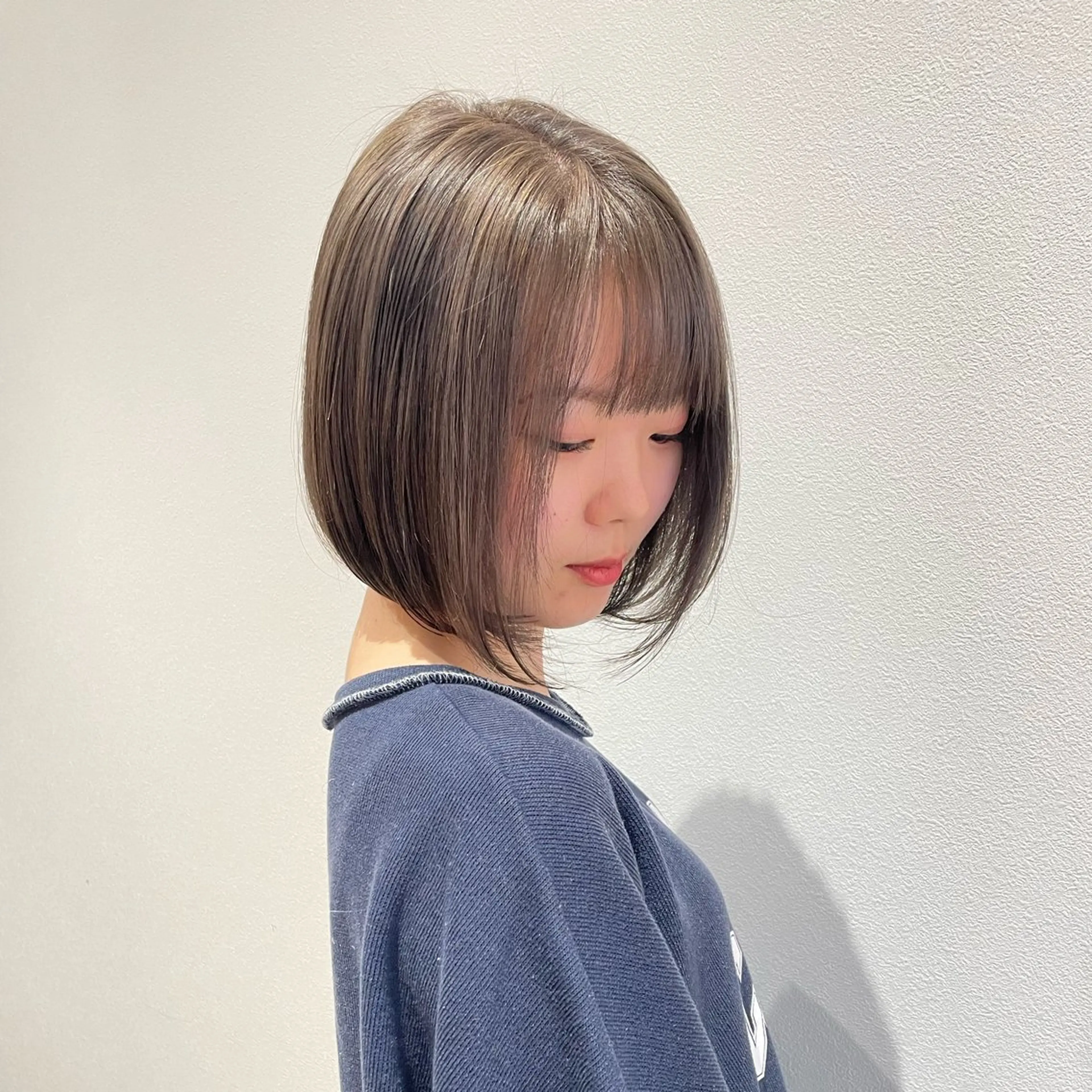 ミディアム カラー ブリーチ 透明感カラー グレージュ カット ヘアカラー トリートメント 北九州美容室 🕊️わかな✂︎のヘアスタイル