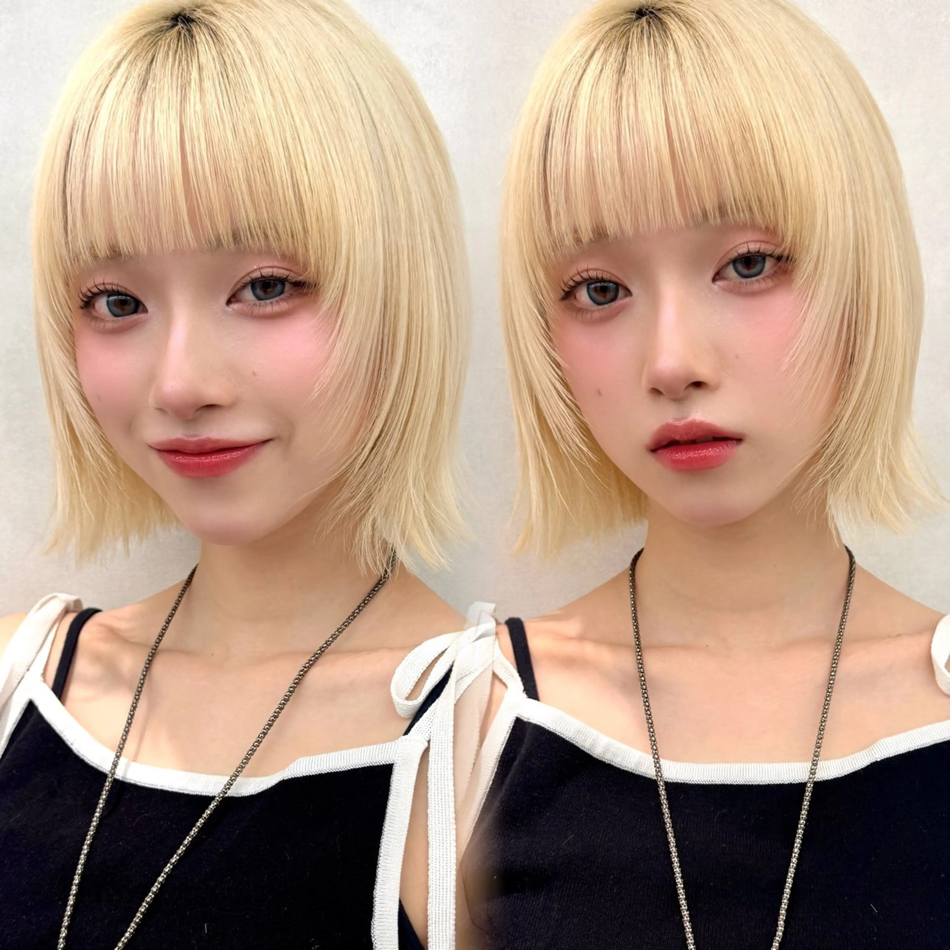 ショート カラー カット ヘアカラー トリートメント 韓国ヘア🇰🇷艶髪 カラー/yui‎🩷のヘアスタイル