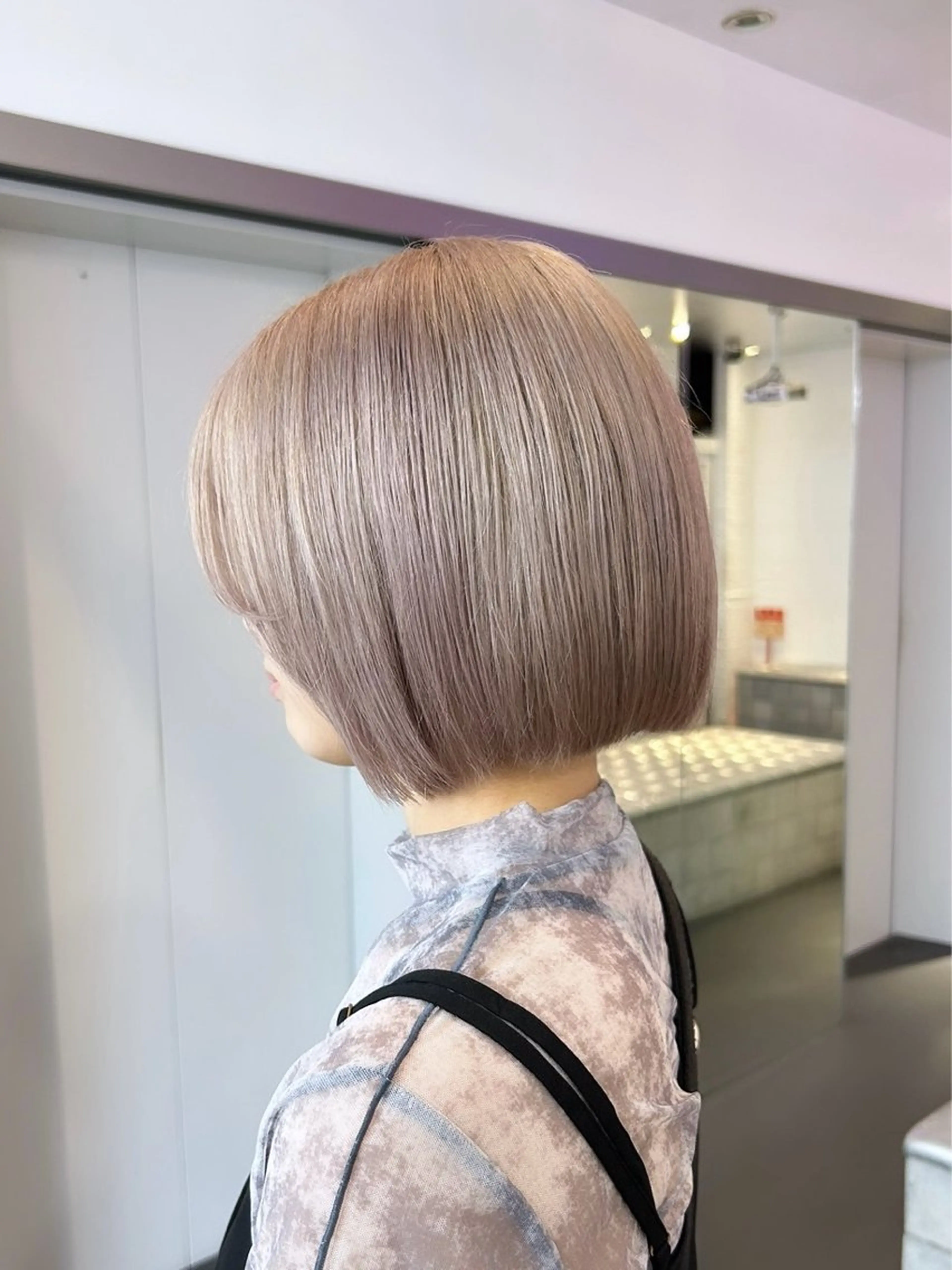 ロング ボブ エクステ 外国人風カラー 卒業式のヘアスタイル レイヤーカット ヘアカラー MiRI💜地毛級 エクステ✖似合わせ技のヘアスタイル