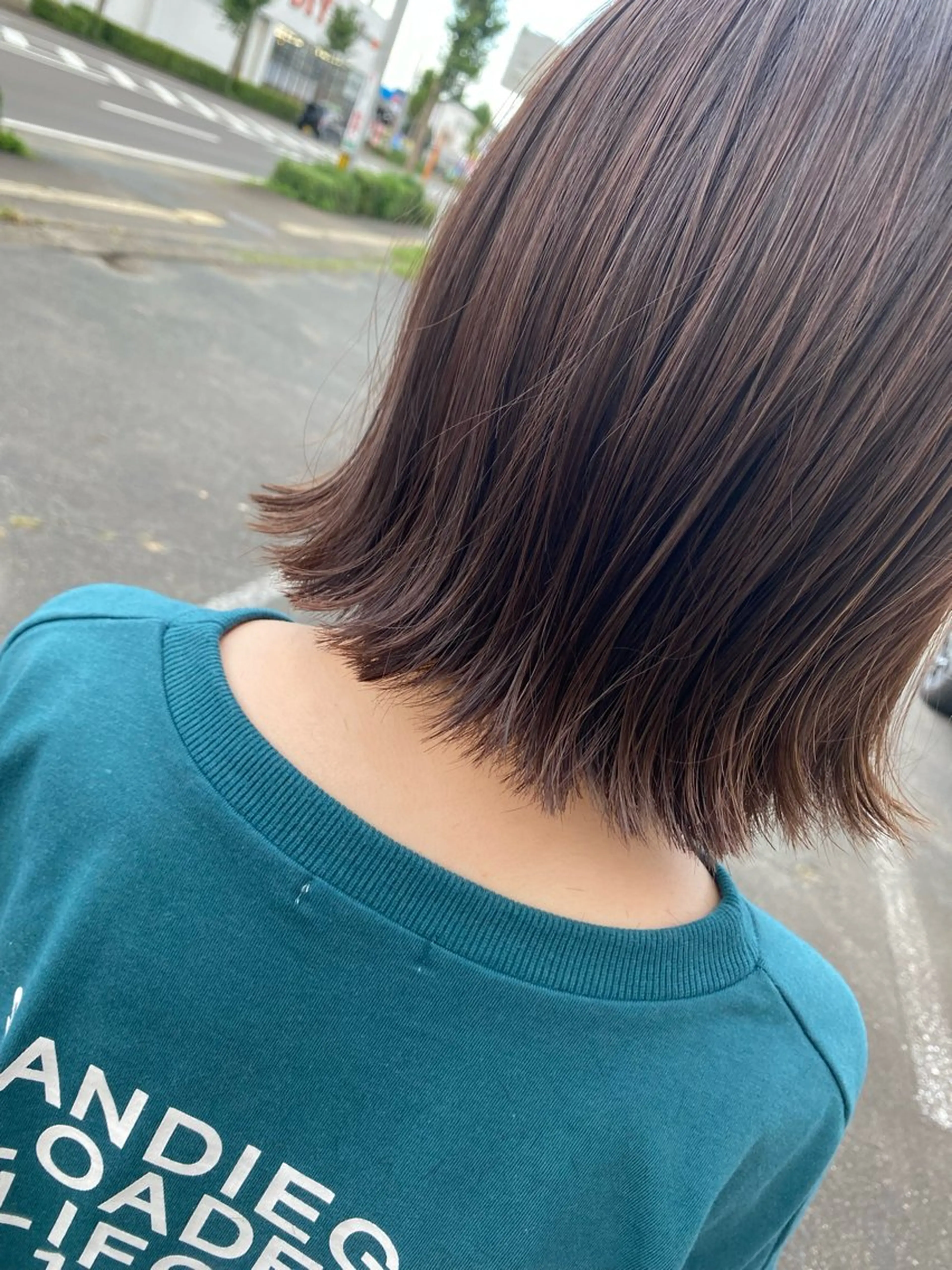 ミディアム 切りっぱなしボブ ボブ カット トリートメント 🇰🇷韓国風顔周り NANAMI🇰🇷のヘアスタイル