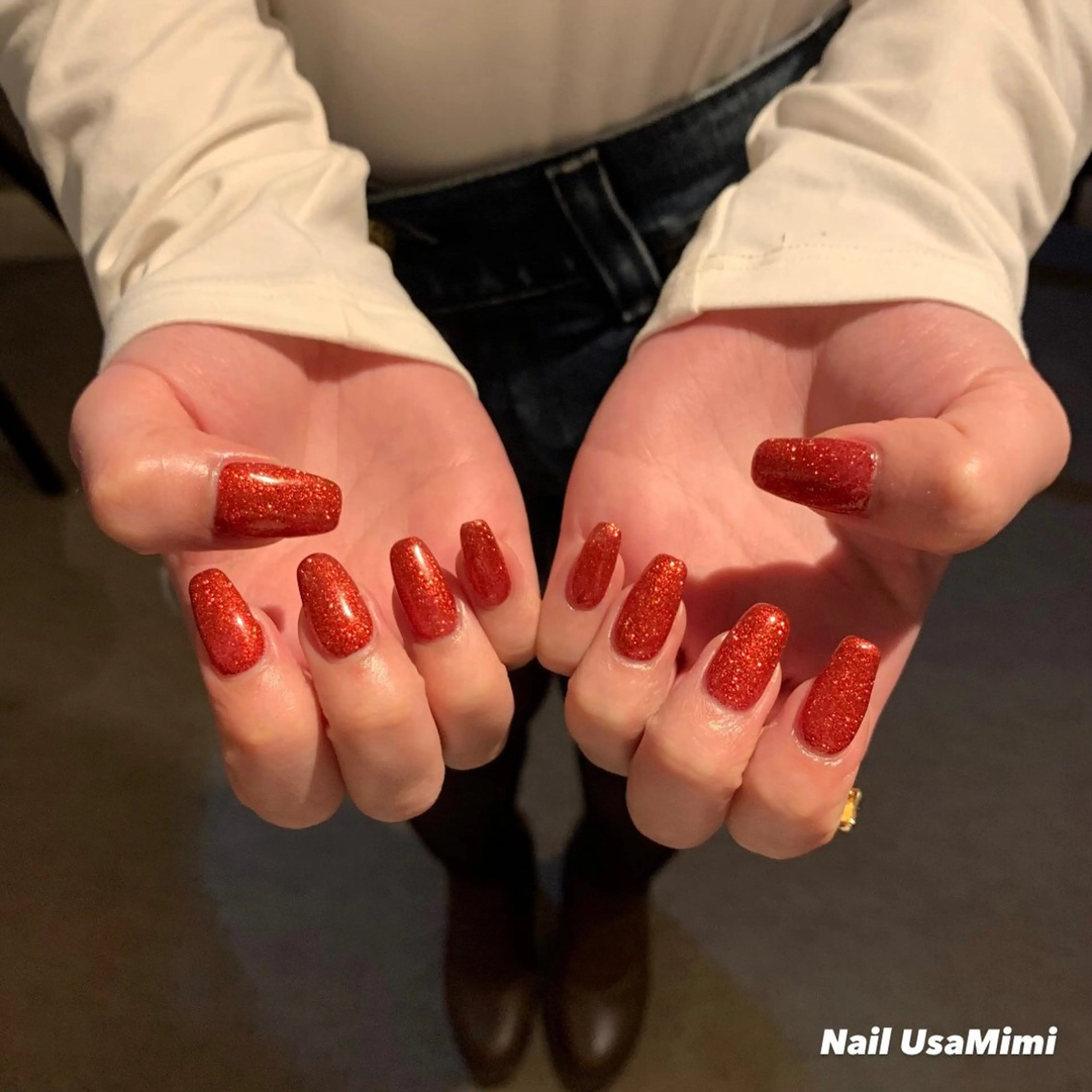 ネイル ジェルネイル マグネットネイル 持ち込み ワンカラーネイル パラジェル 本町ネイルNail UsaMimiのネイルデザイン