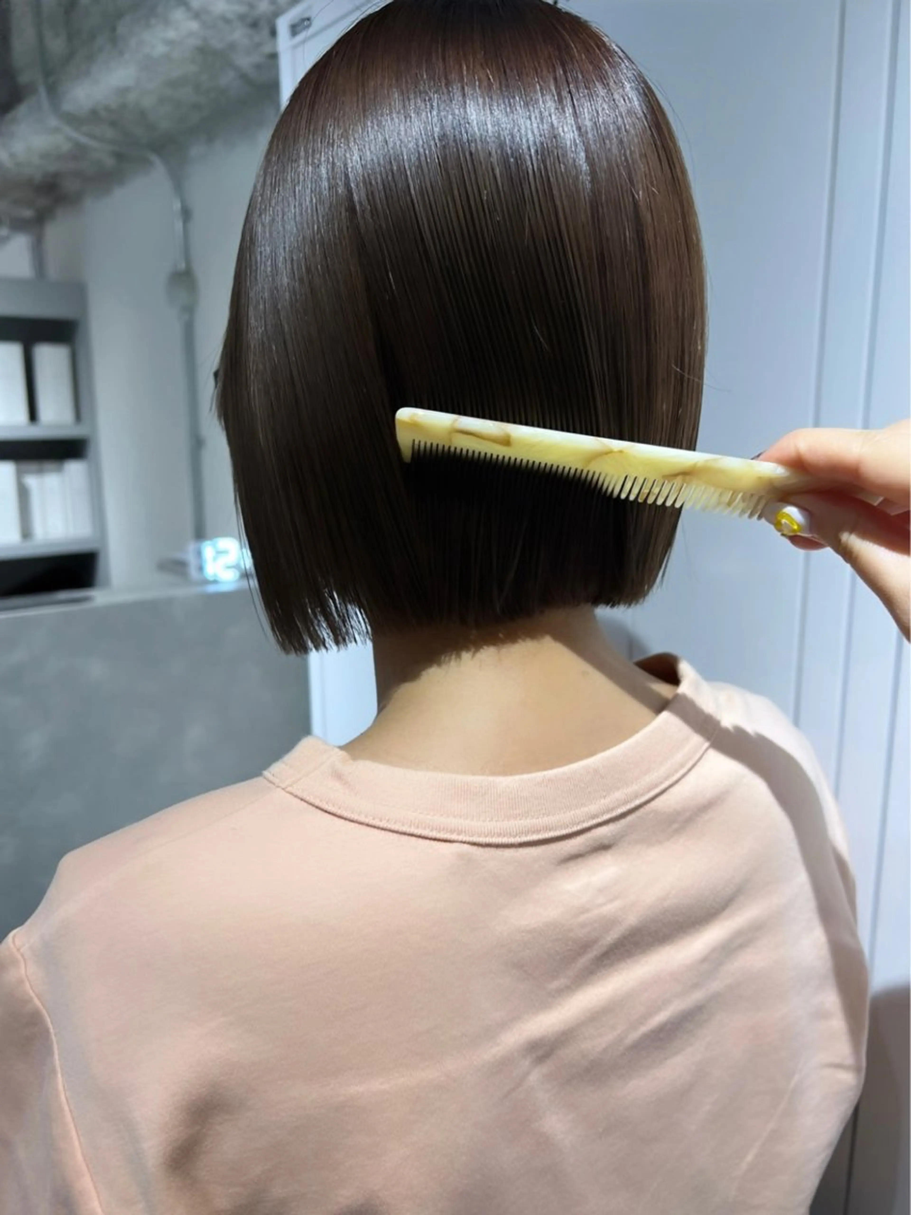 ショート カラー ブリーチ ケアブリーチ 透明感カラー デザインカラー ダブルカラー nendo_hair所属・ハイトーン/ブリーチ レイヤーsonokaのヘアスタイル