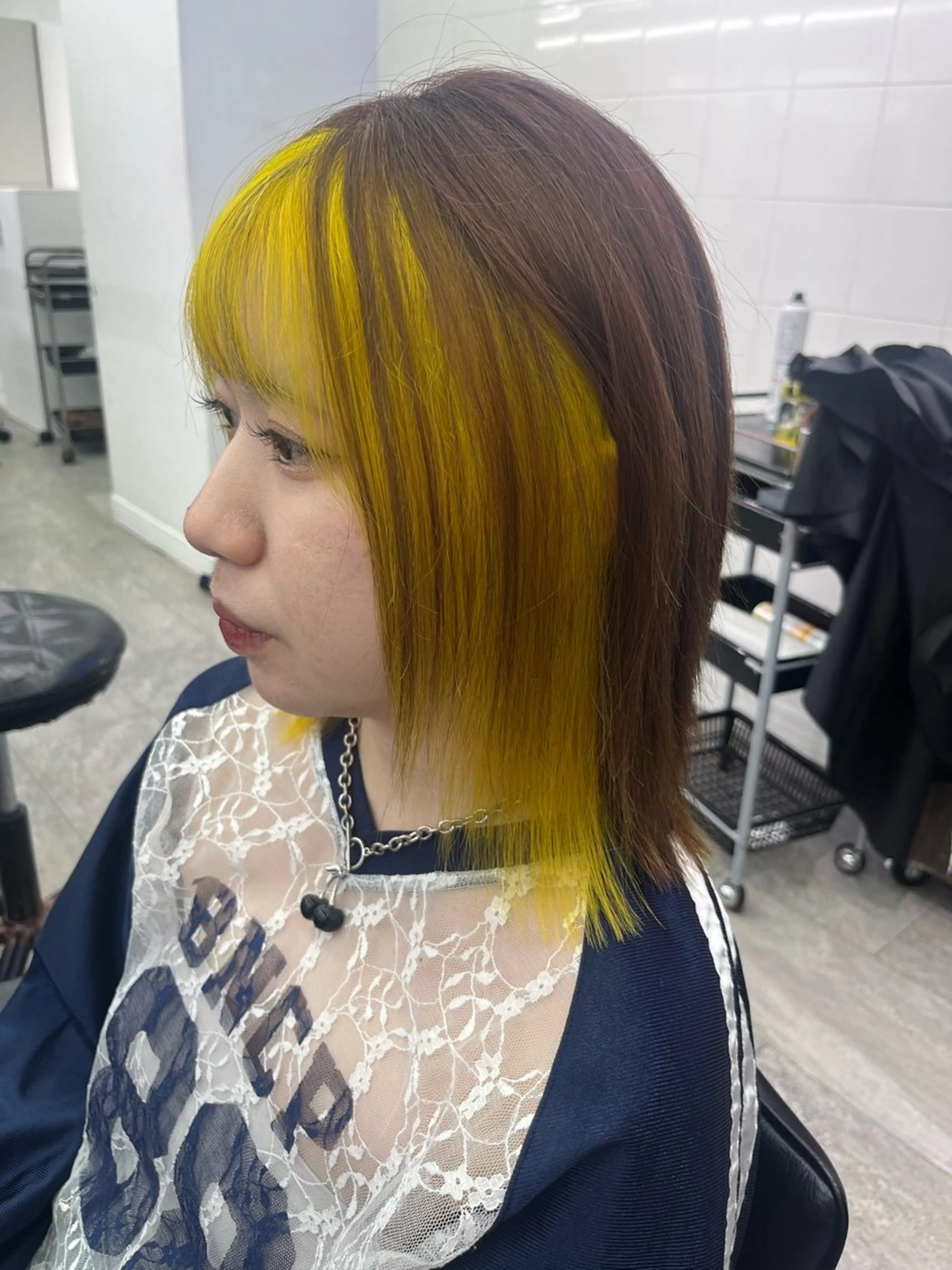 ミディアム ヘアカラー KAMI-YU所属・森 千明のヘアスタイル