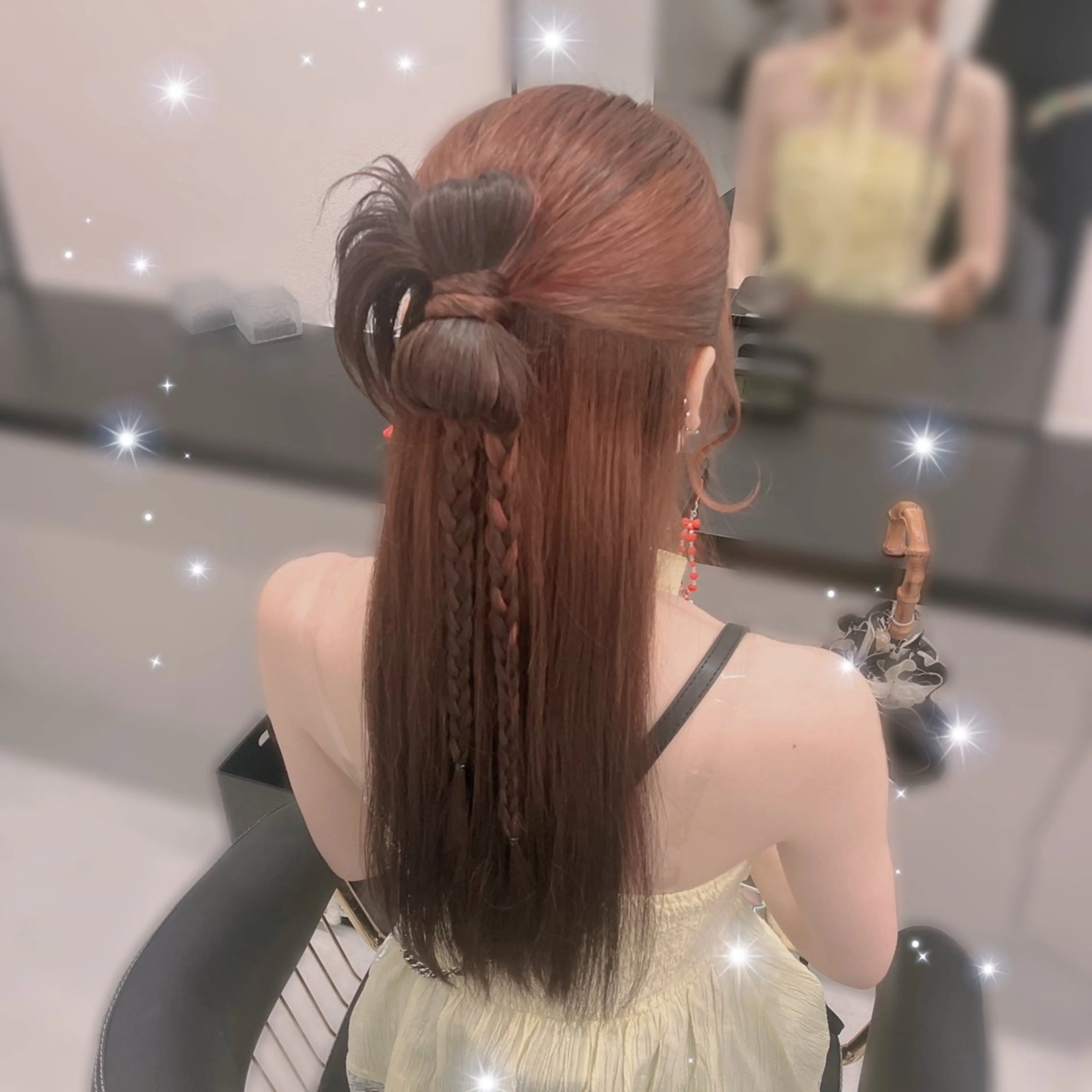 ロング ヘアアレンジ ハーフアップ Seventeen 秋葉原　୨୧ あすかのヘアスタイル