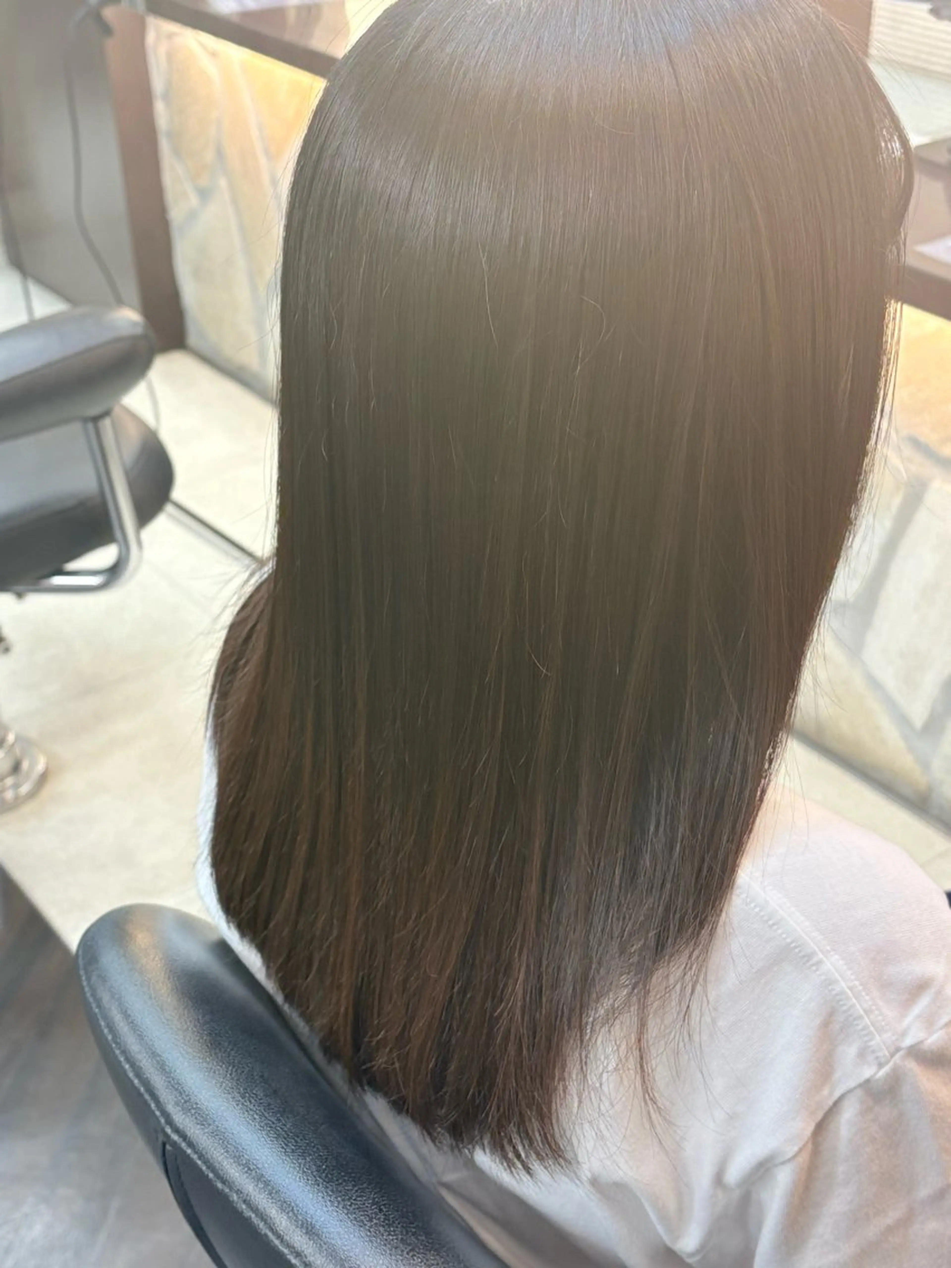 ロング 縮毛矯正 細田 舞乃のヘアスタイル