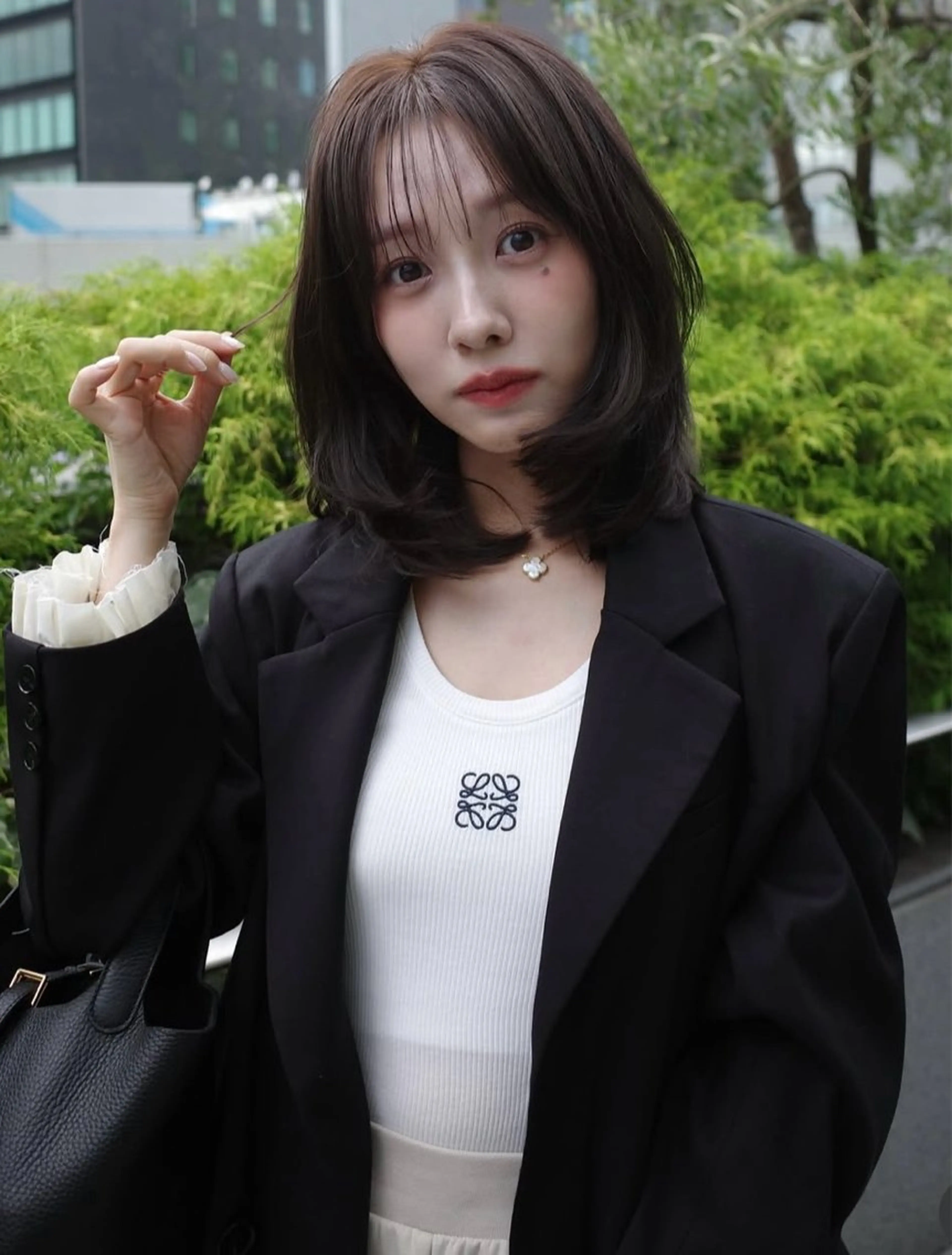 ミディアム カット ショート/レイヤー カット/ミサキ💐のヘアスタイル