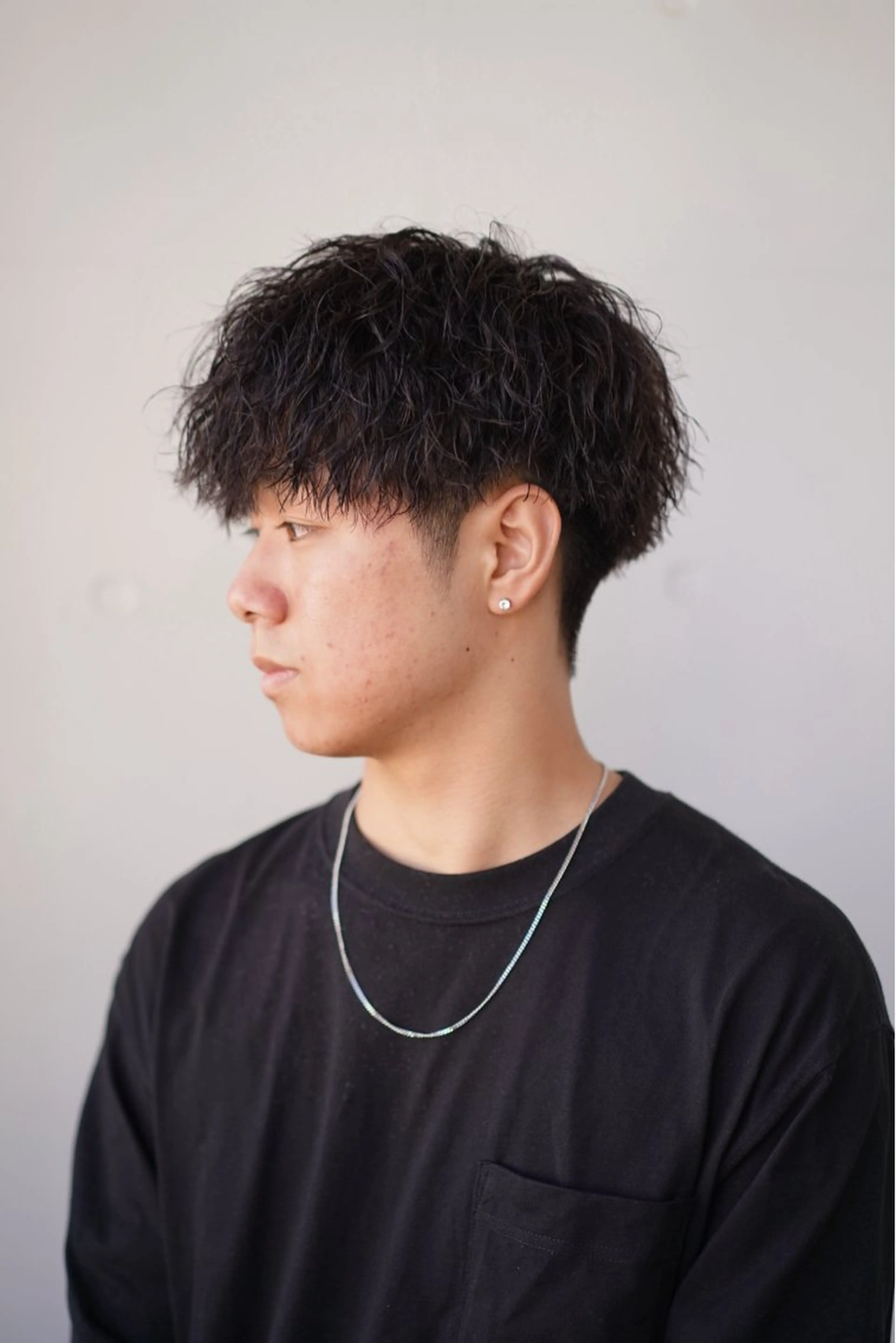 ショート パーマ メンズ メンズパーマ ツイストスパイラルパーマ スパイラルパーマ カット パーマ SPINOFF SHIFT所属・りゅう せいのヘアスタイル