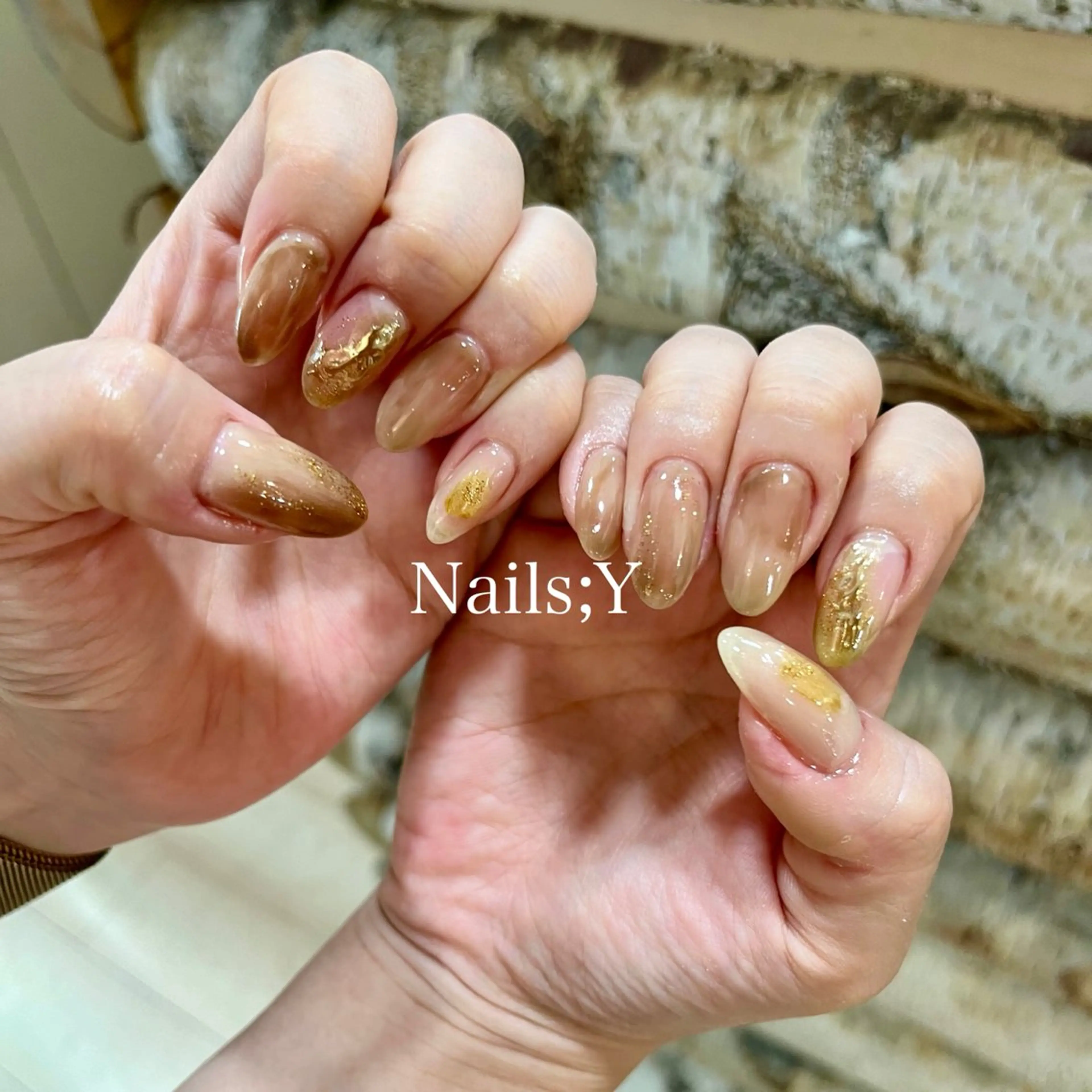 ネイル 持ち込み ニュアンスネイル yo koのネイルデザイン