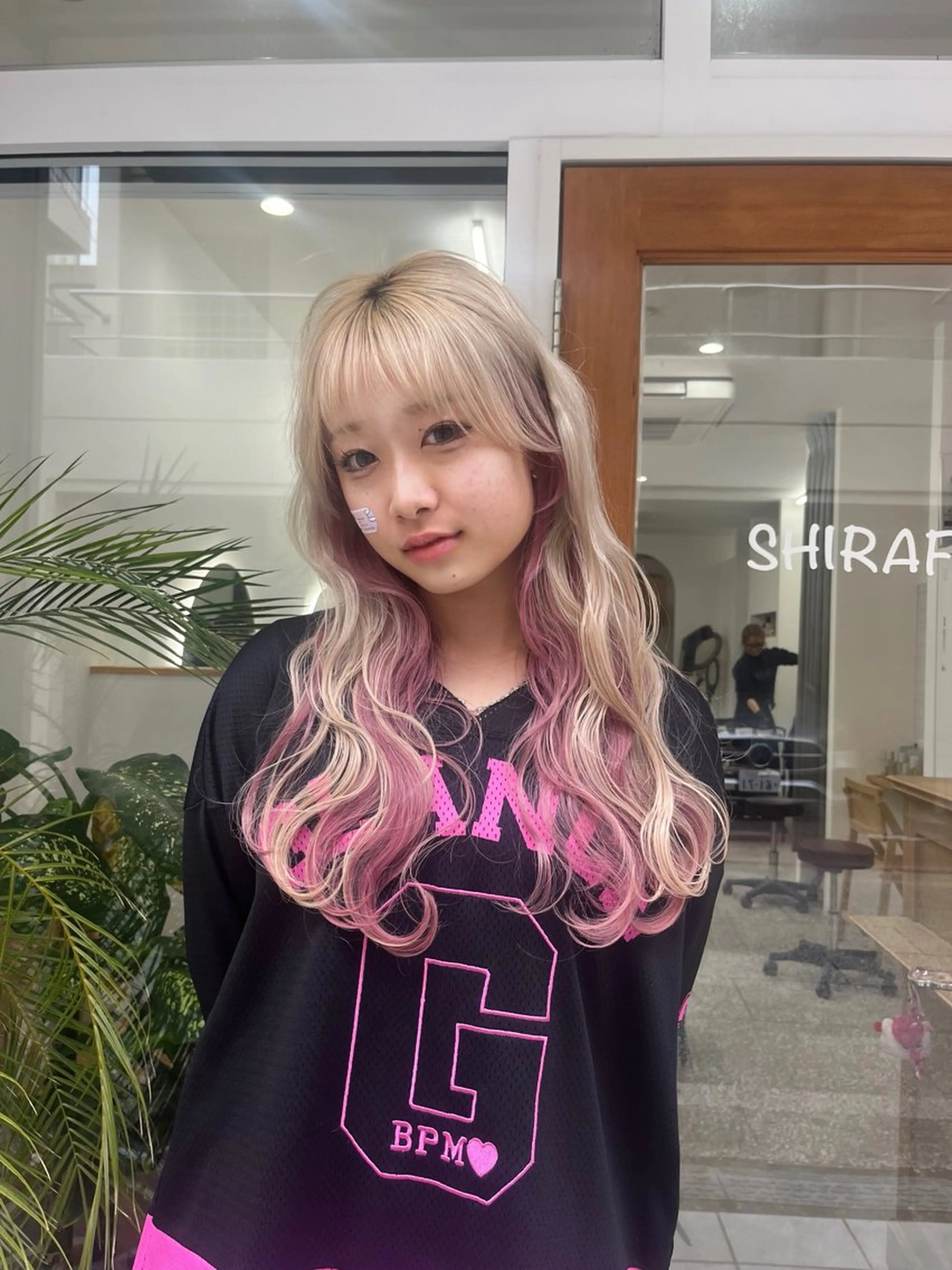 ロング カラー ヘアカラー トリートメント ベージュ⟡˖ブリーチ ˖ ࣪⊹あずきのヘアスタイル