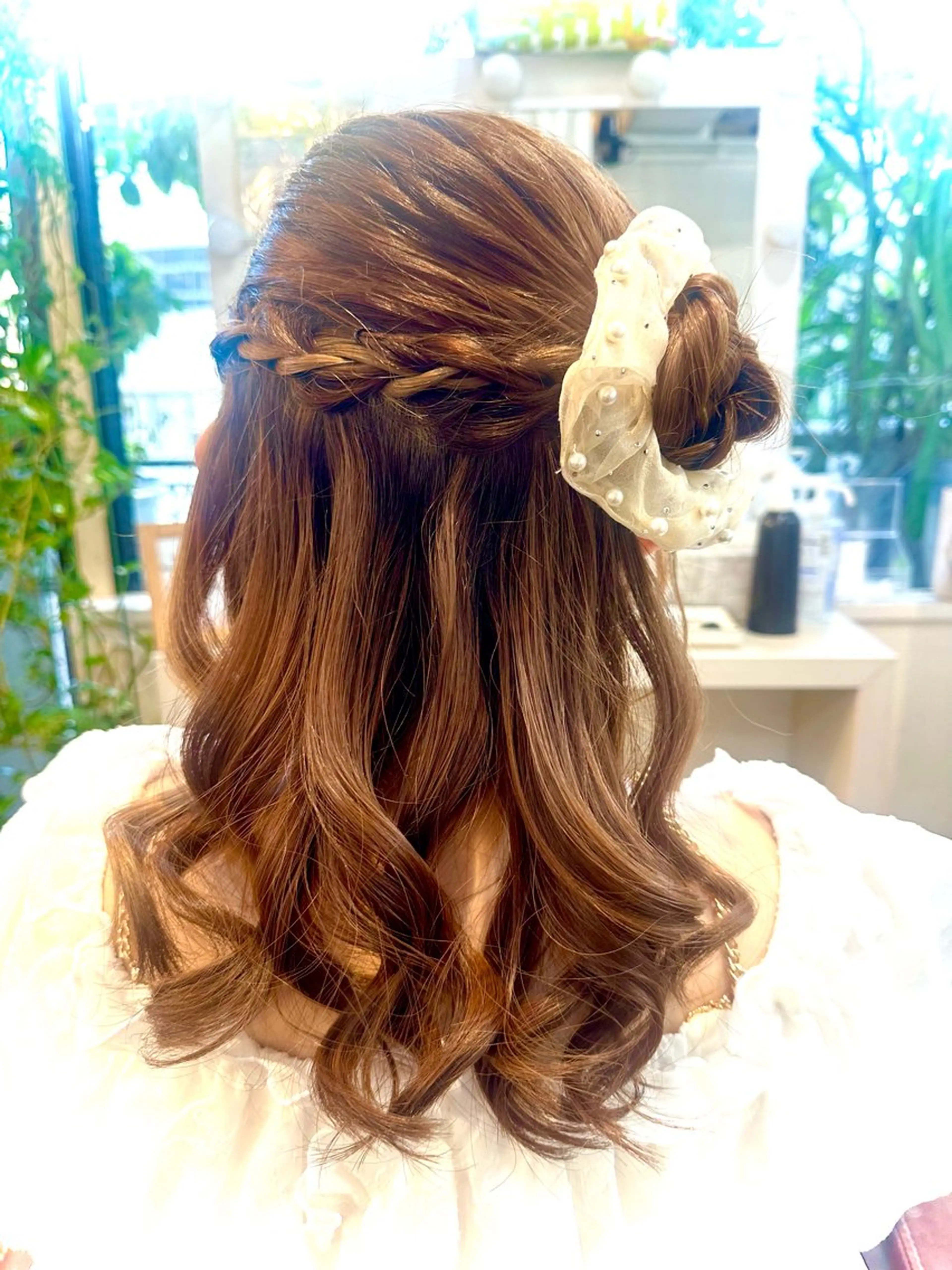 ハーフアップ🎀結婚式のお呼ばれやデート、押し活などに✨ ✨の写真