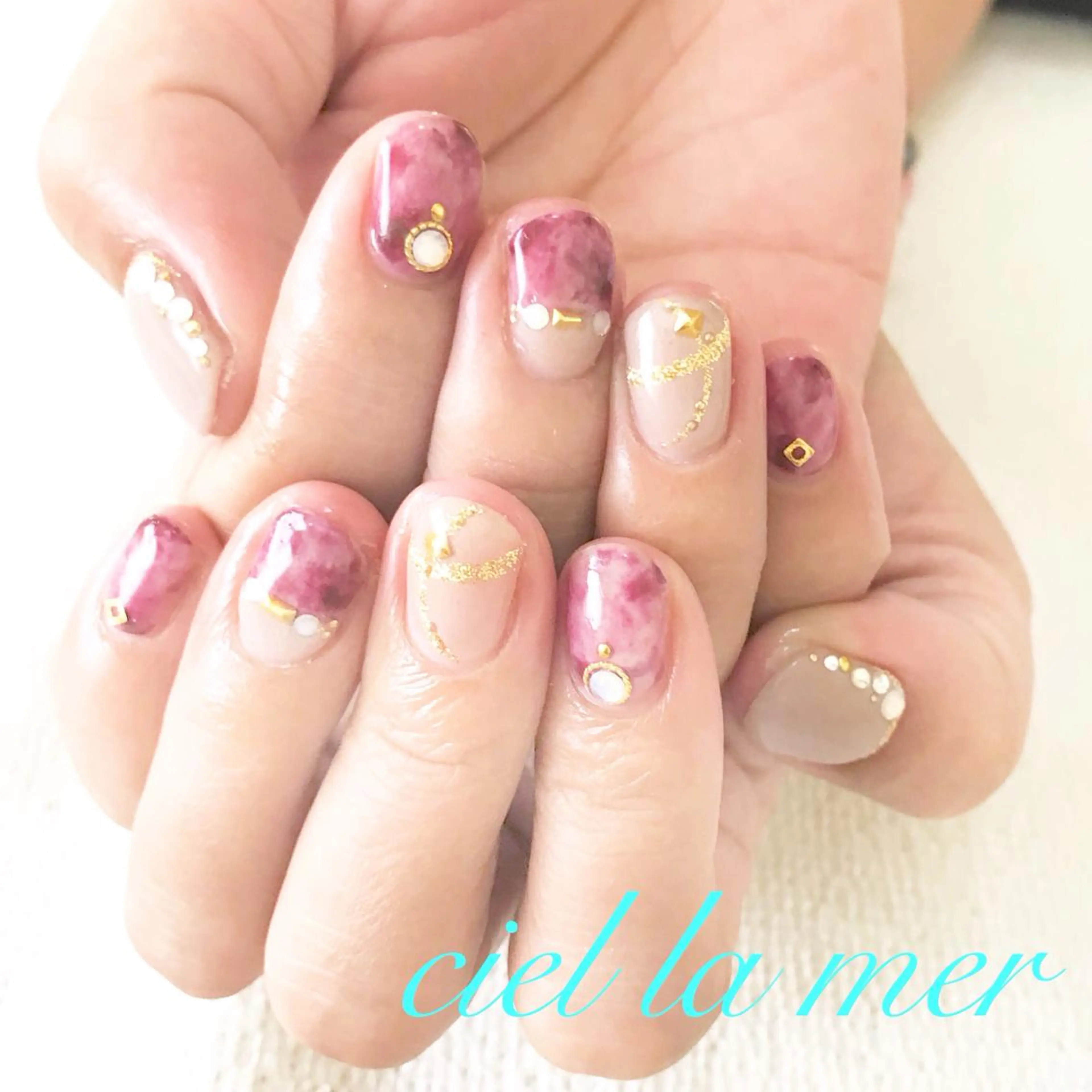 ネイル ハンドネイル フットネイル ciel la merのネイルデザイン