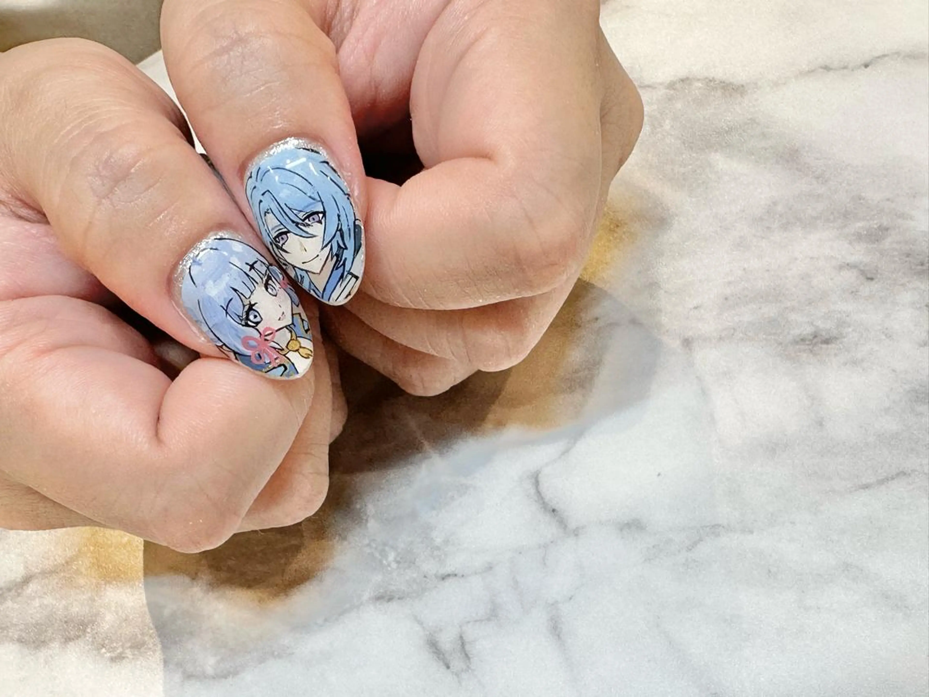 ネイル スカルプネイル Bianca名駅 🪼店長sagawaのネイルデザイン