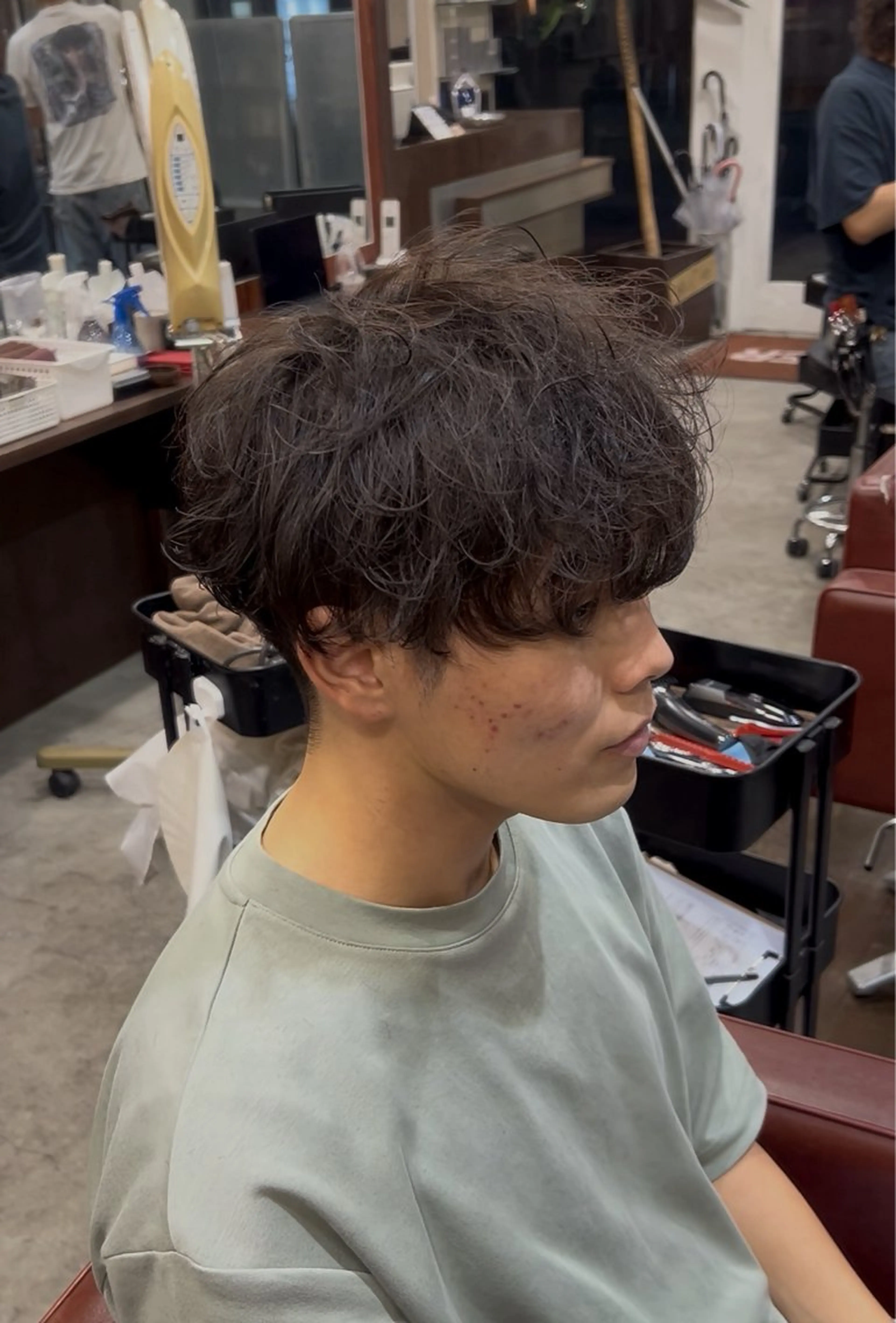 ショート メンズ カット トリートメント メンズ特化/パーマ/ ハイライト/りょうまのヘアスタイル