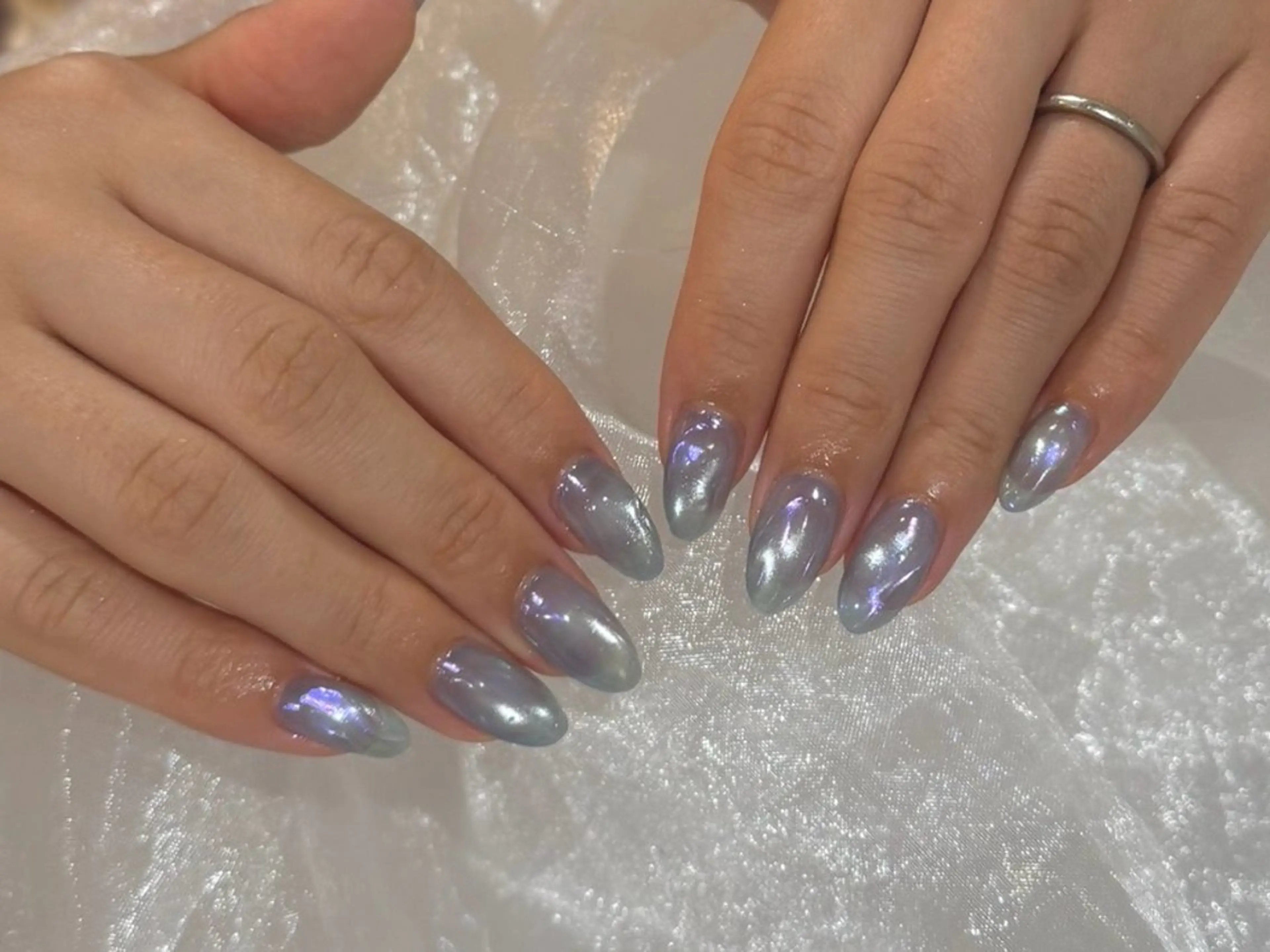 ネイル アートネイル オーロラネイル チークネイル フットネイル ジェルネイル ハンドネイル amiLe 🎀yuunaのネイルデザイン