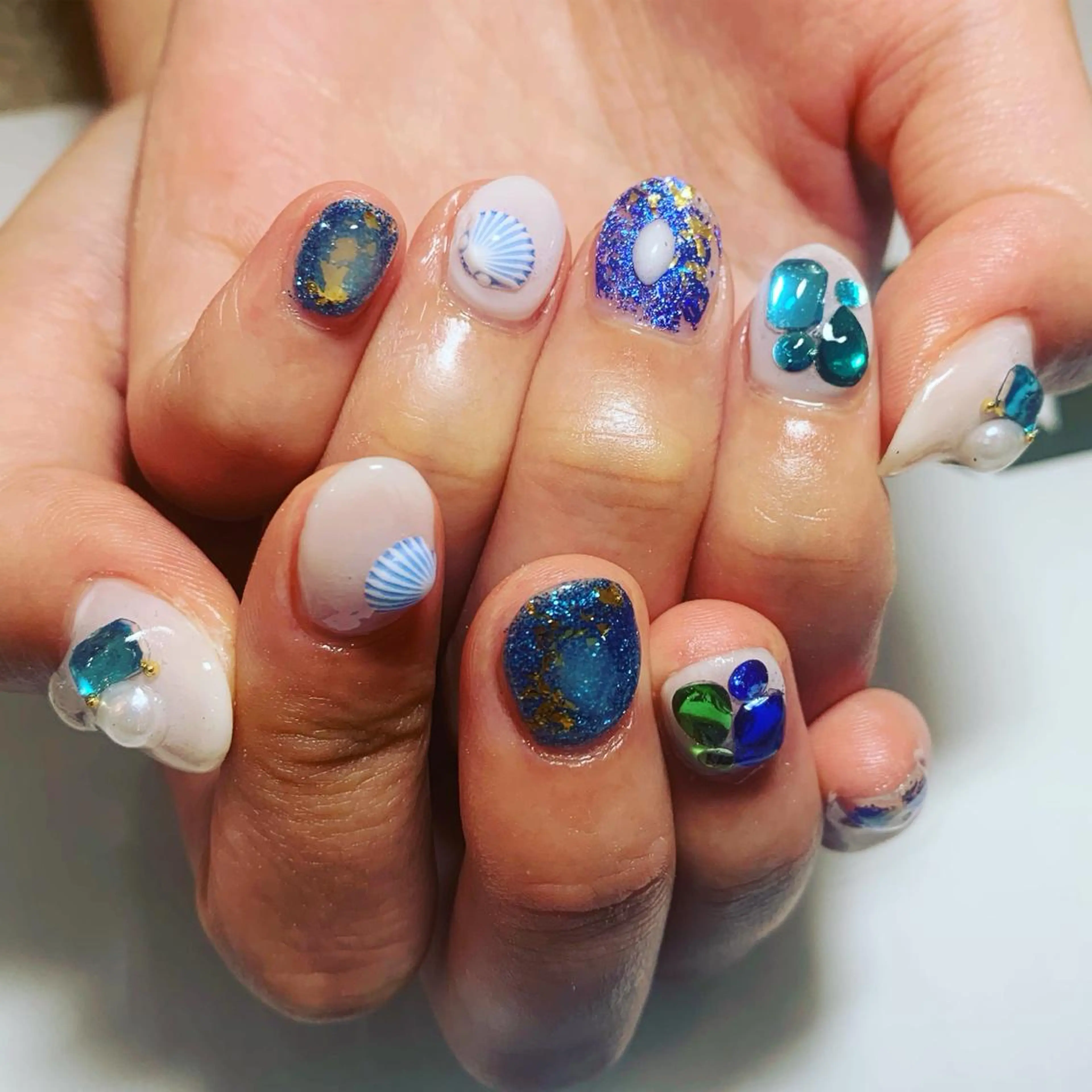 ネイル ハンドネイル JuniNail韓国 ネイリストsuのネイルデザイン