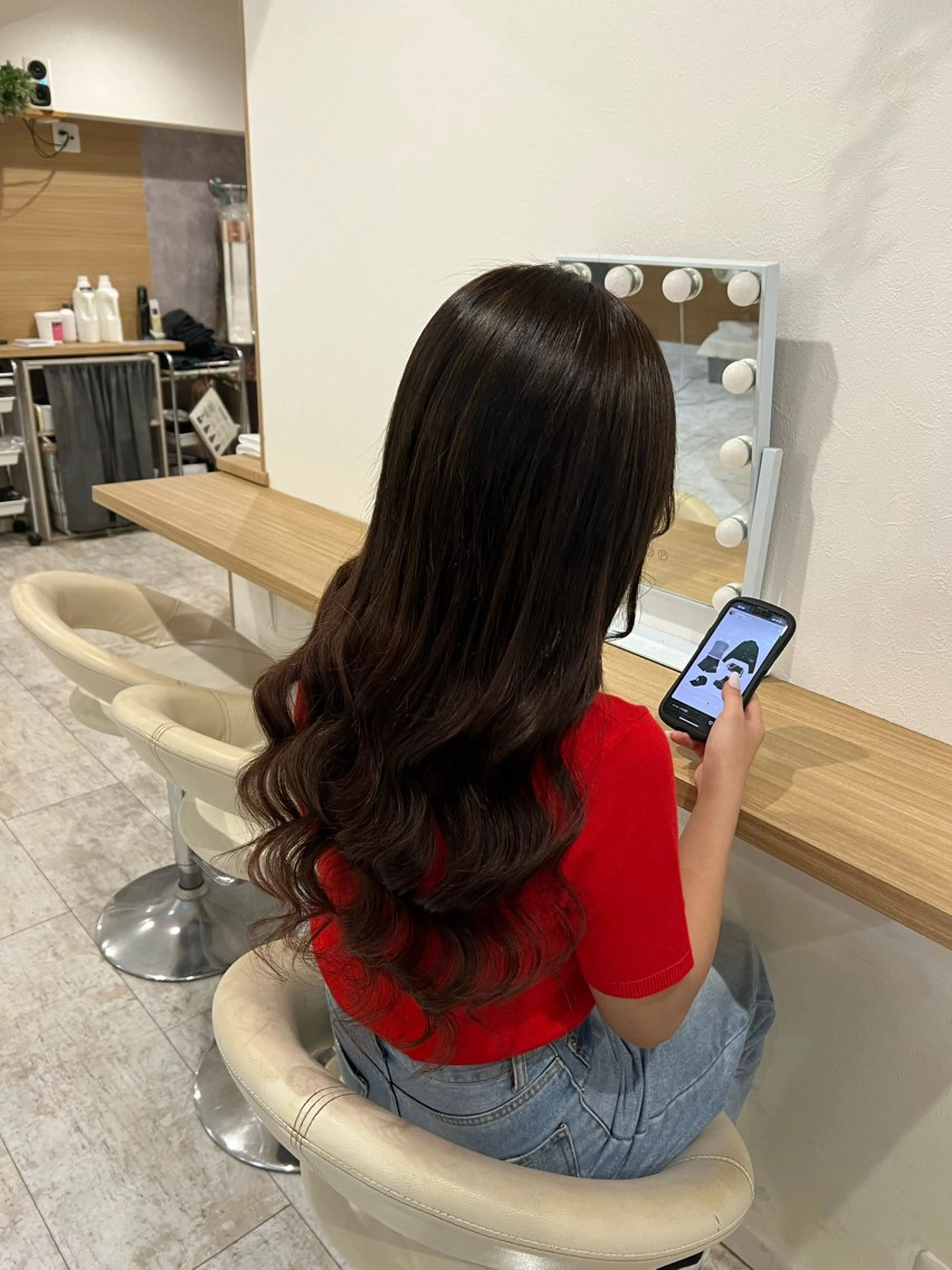 ロング エクステ 髪質改善 エクステ マテリアル 中央駅店のヘアスタイル