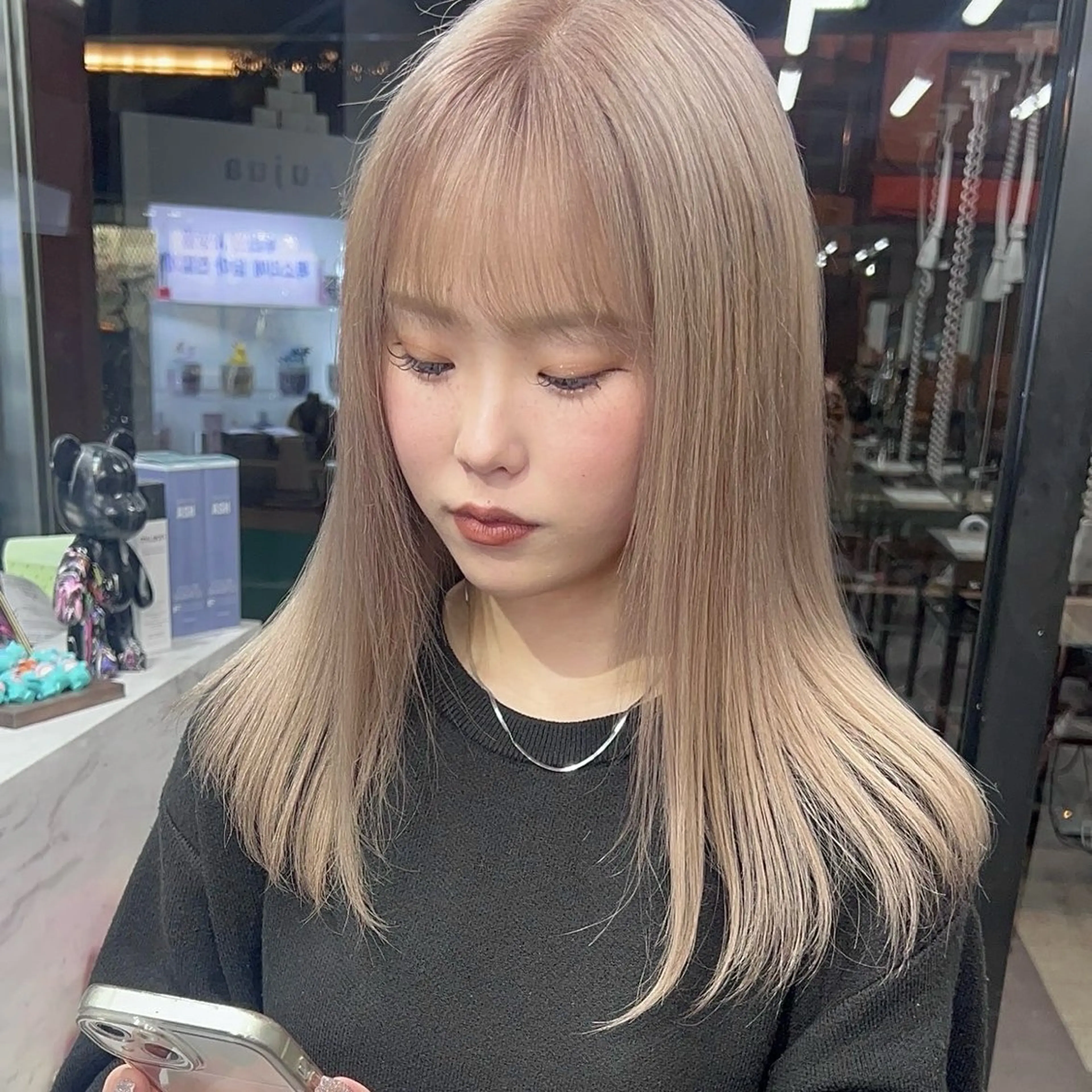 ロング カラー ヘアカラー トリートメント 梅田/韓国ヘア/ エクステ🤖ヒナのヘアスタイル