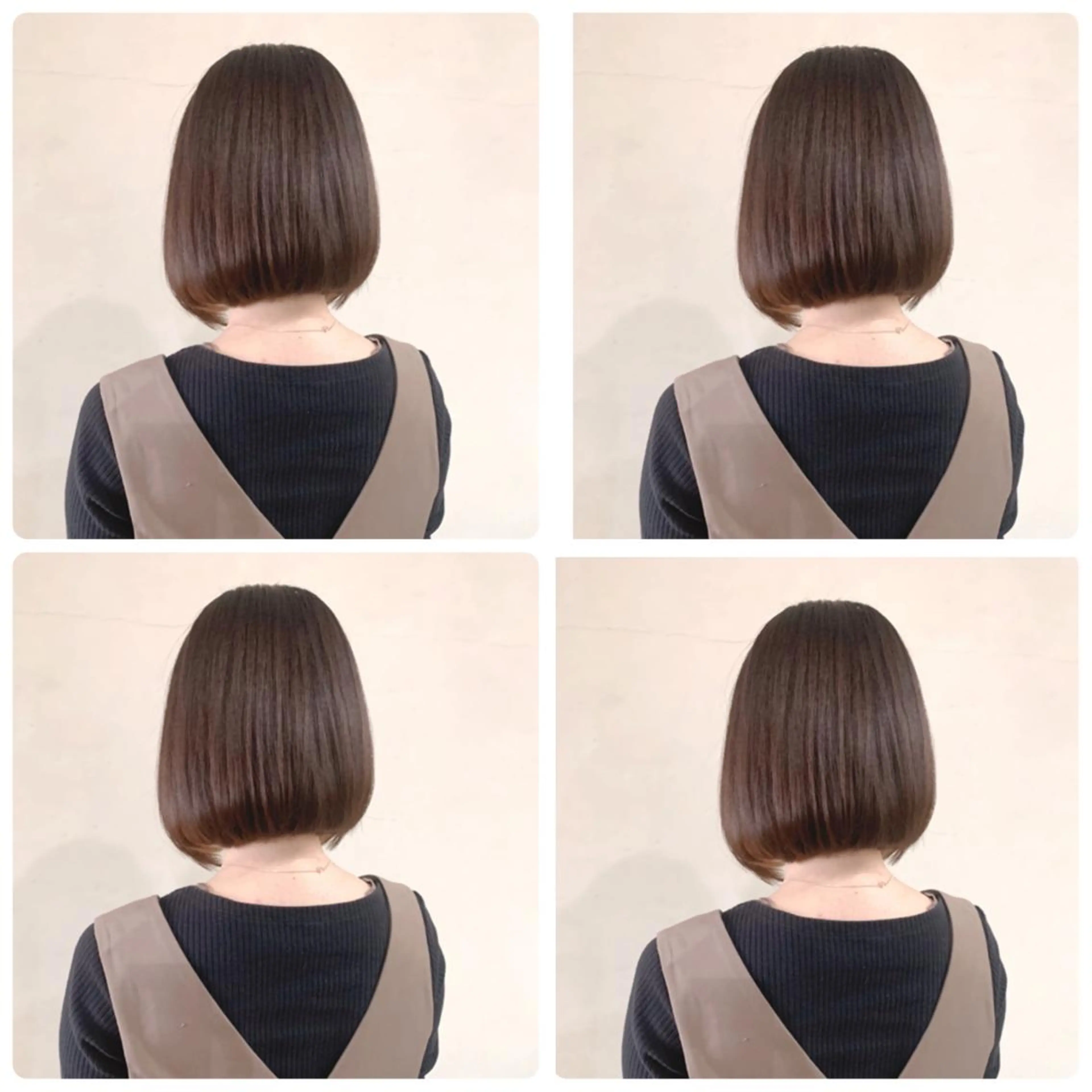 ショート パーマ アッシュ ボブ くびれヘア ハイライト 韓国風ヘア カット 縮毛矯正 京都/烏丸/ショート 徒歩1分/秋山のヘアスタイル