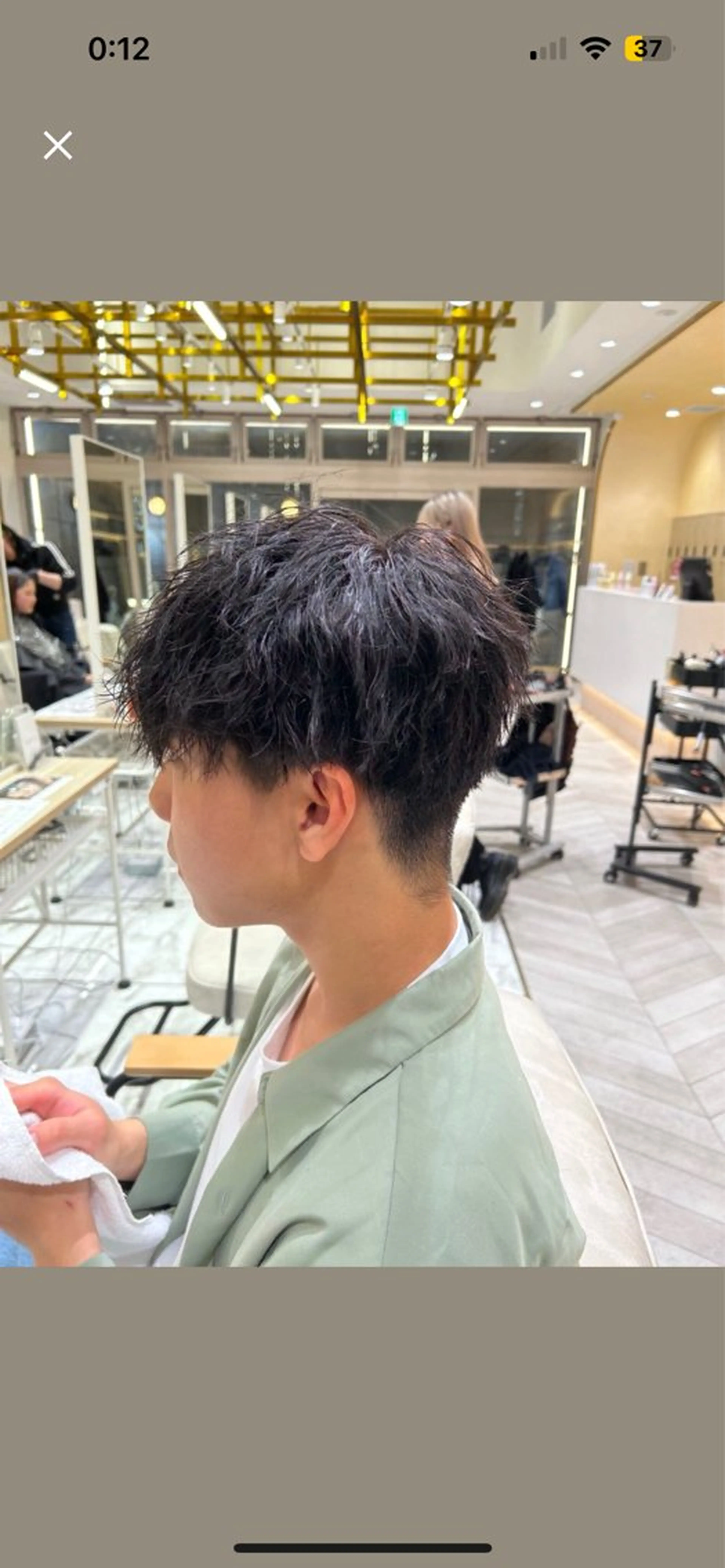 パーマ メンズ カット パーマ 🦋sana🦋 🫧透明感カラー🫧のヘアスタイル