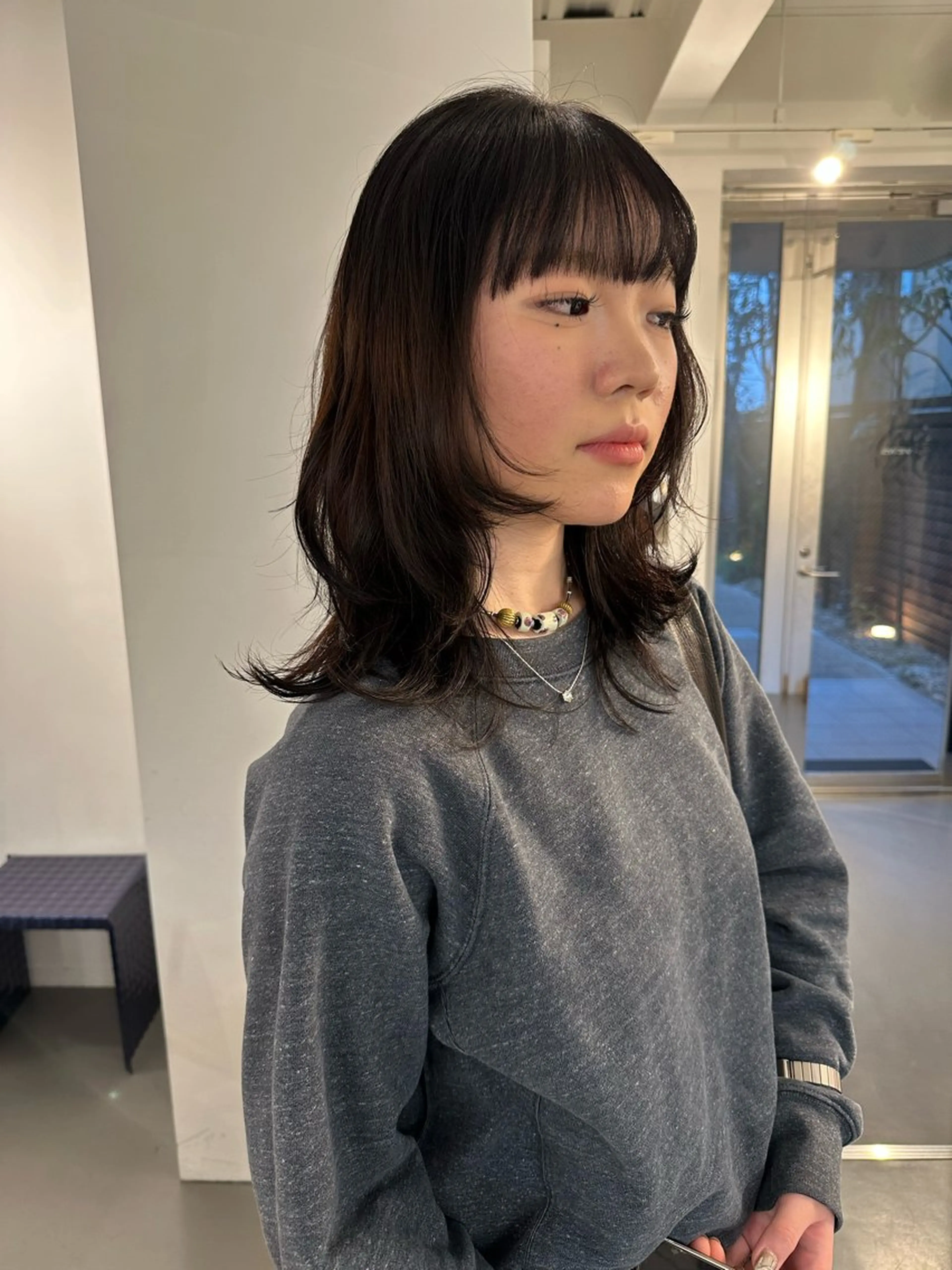 セミロング カット トリートメント お悩み解決パーマ hana🩰のヘアスタイル