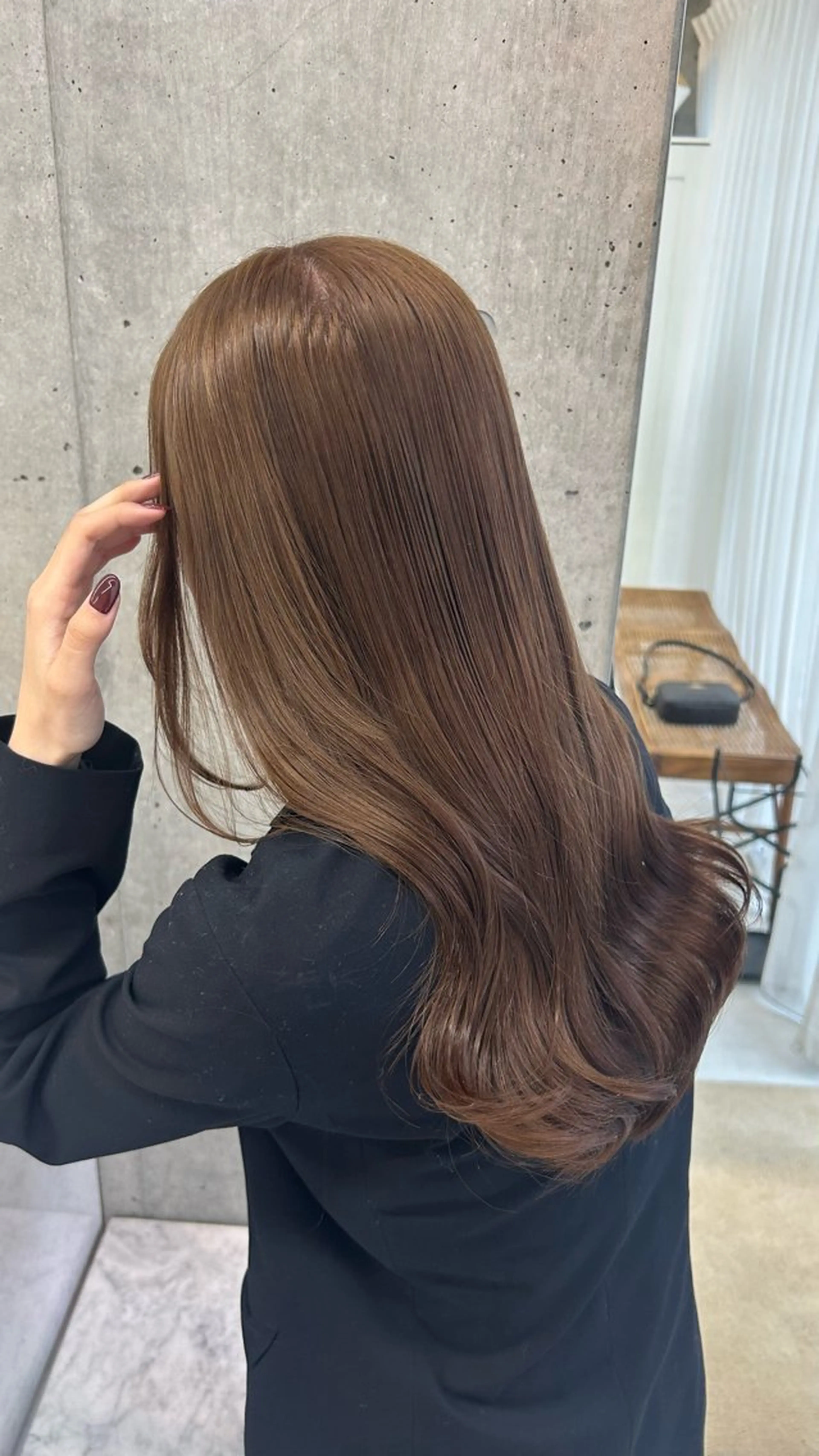 ロング レイヤーカット ヘアカラー トリートメント Lomalia Yuuka/42🩵のヘアスタイル