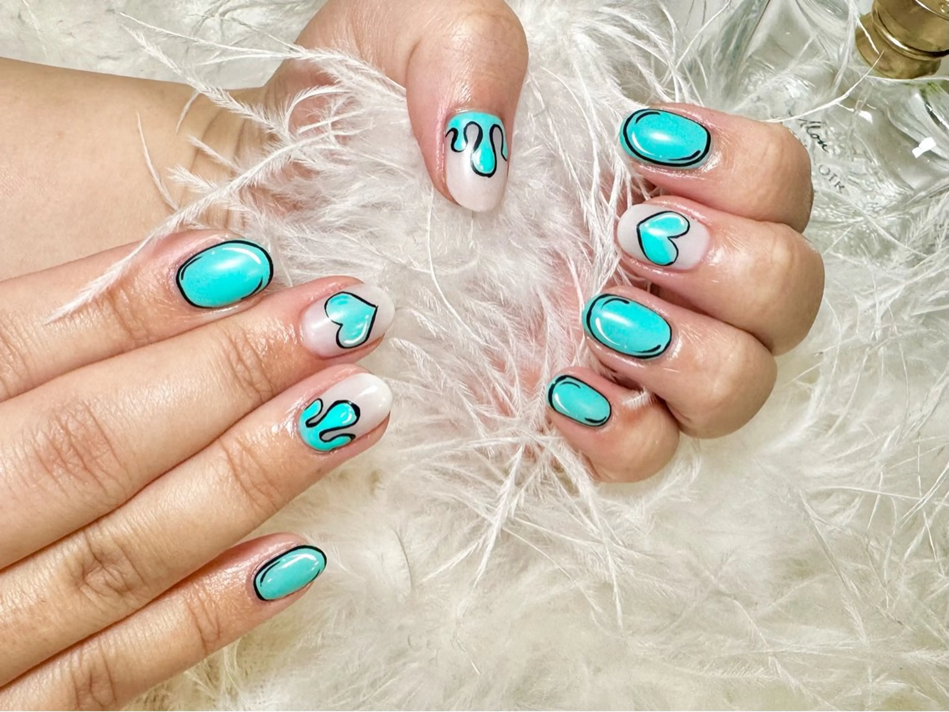 ネイル クリアネイル フットネイル フレンチネイル ジェルネイル 韓国ネイル ハンドネイル ハンドケア nail salon Feerieのネイルデザイン