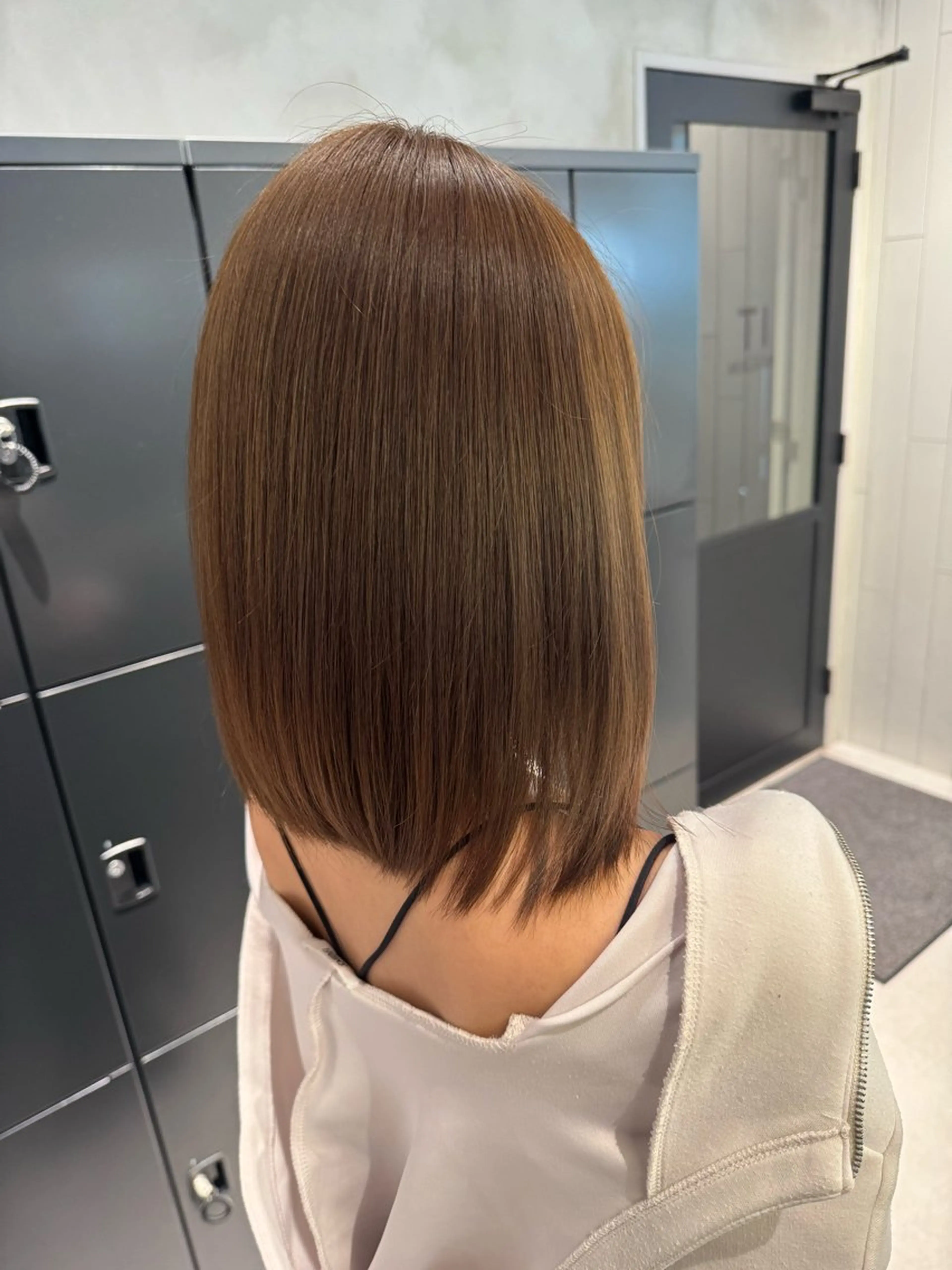 ミディアム カラー ベージュカラー オリーブベージュ ヘアカラー トリートメント share salon OXY 渋谷店所属・髪質改善×ケア ブリーチ/KEIGOのヘアスタイル