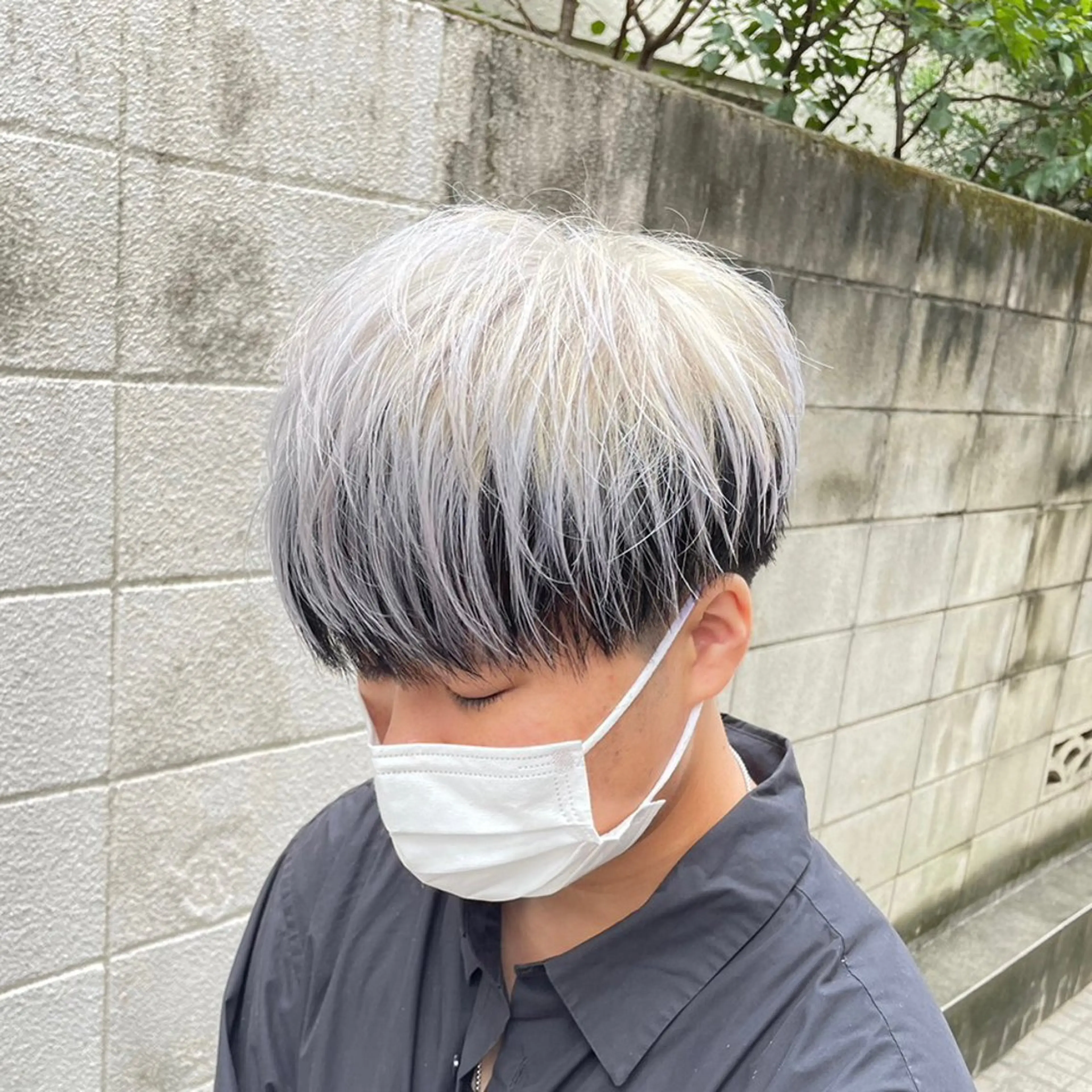 メンズ アップバング センターパート メンズ韓国風 マッシュ メンズパーマ メンズパーマ と言えばkaedeのヘアスタイル
