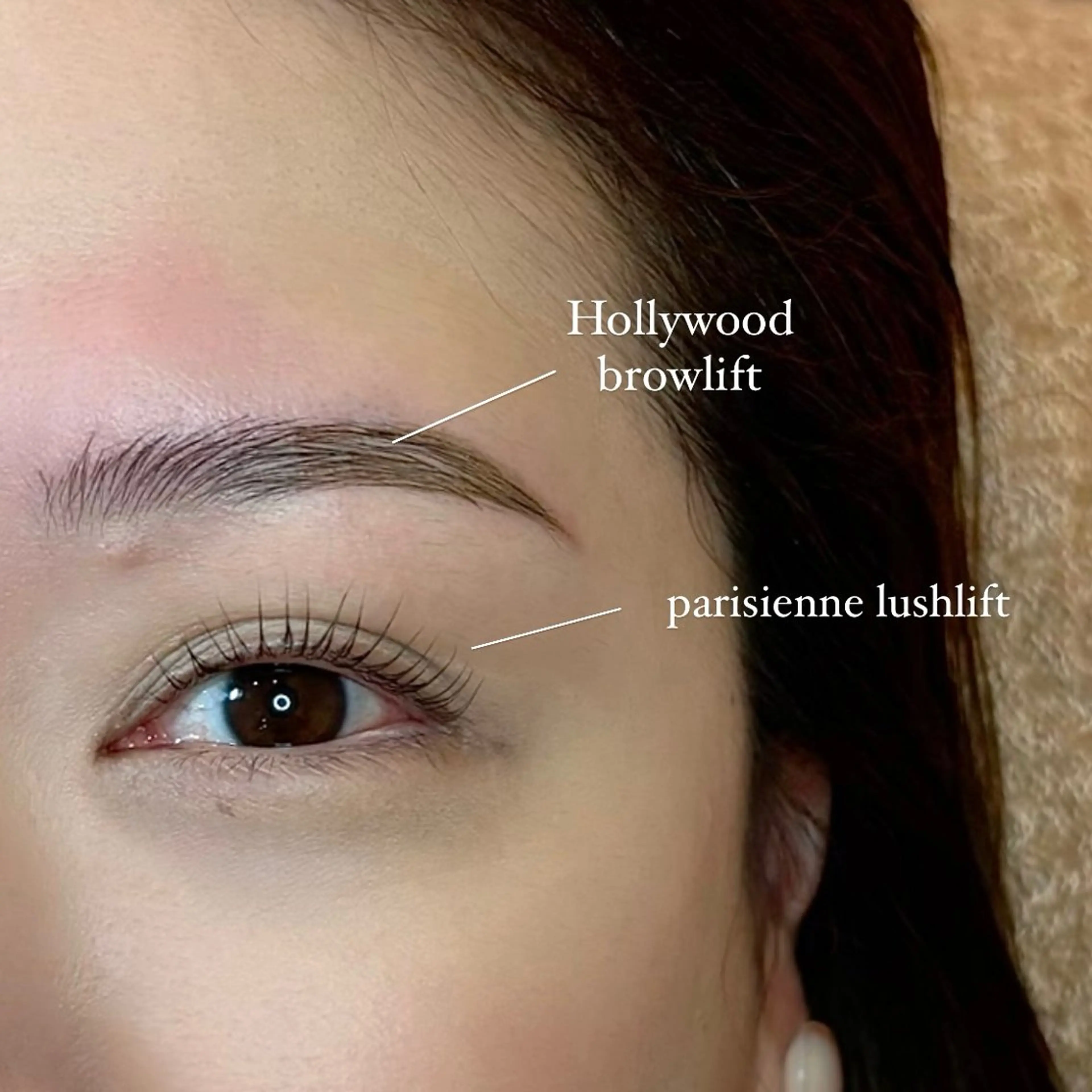 アイブロウ ハリウッドブロウリフト Flor_Eyelash&Nail 上大岡所属・上大岡_Flor mikuのマツエク・マツパデザイン