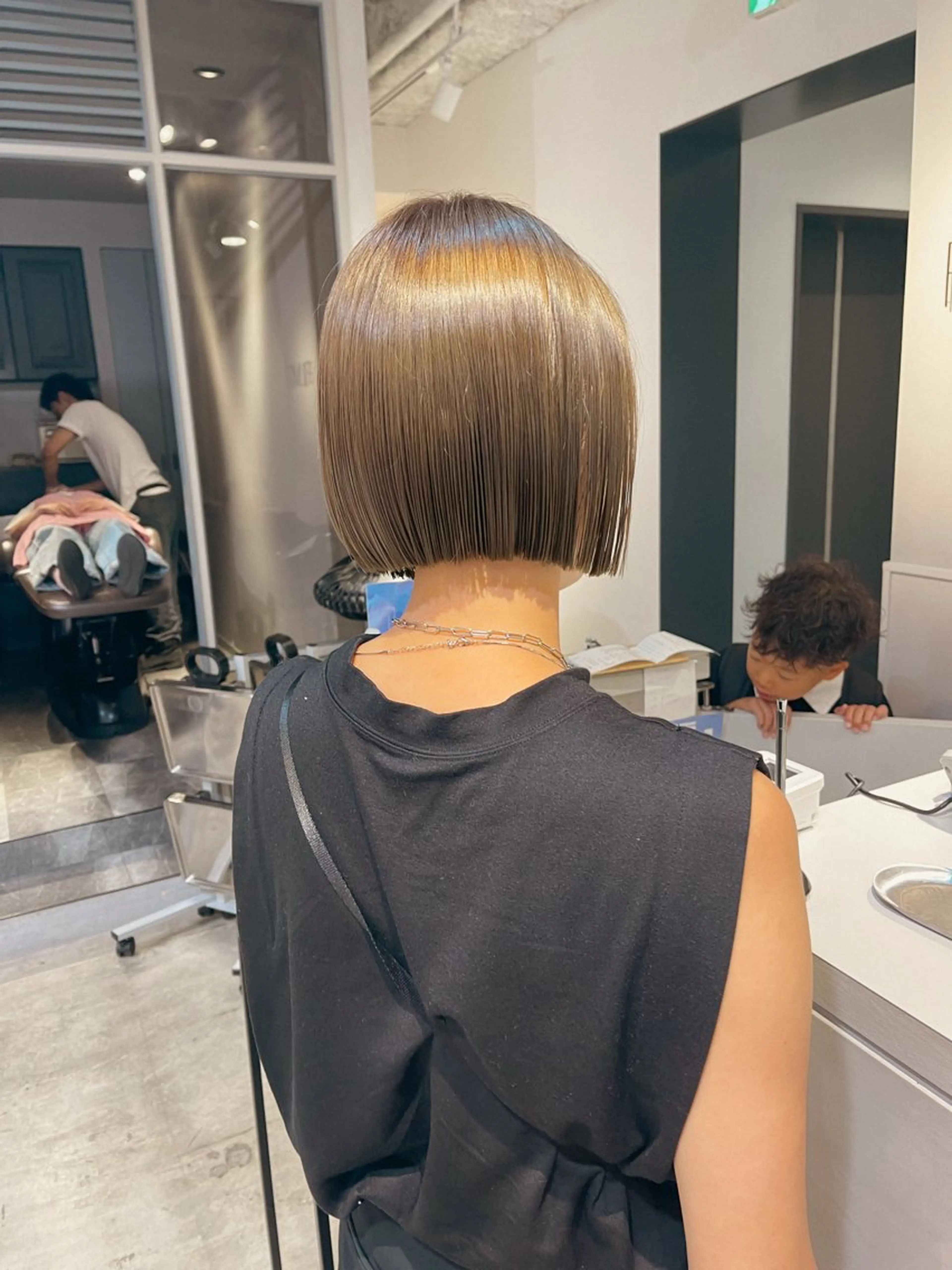 ショート カット ヘアカラー トリートメント 川本 裕🌿のヘアスタイル