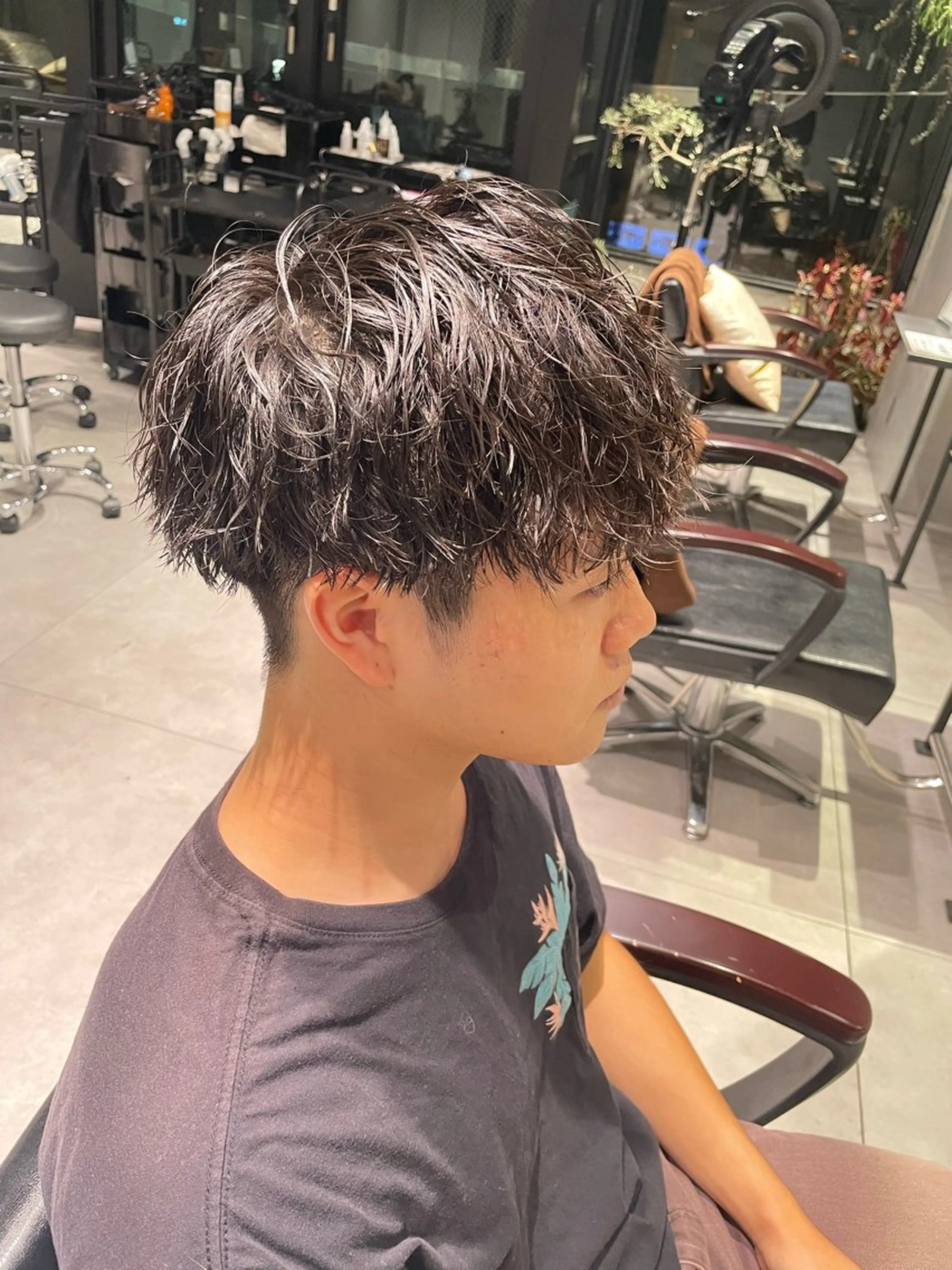 ショート パーマ メンズ カット パーマ 🔱メンズパーマ特化 🔱山下和輝のヘアスタイル