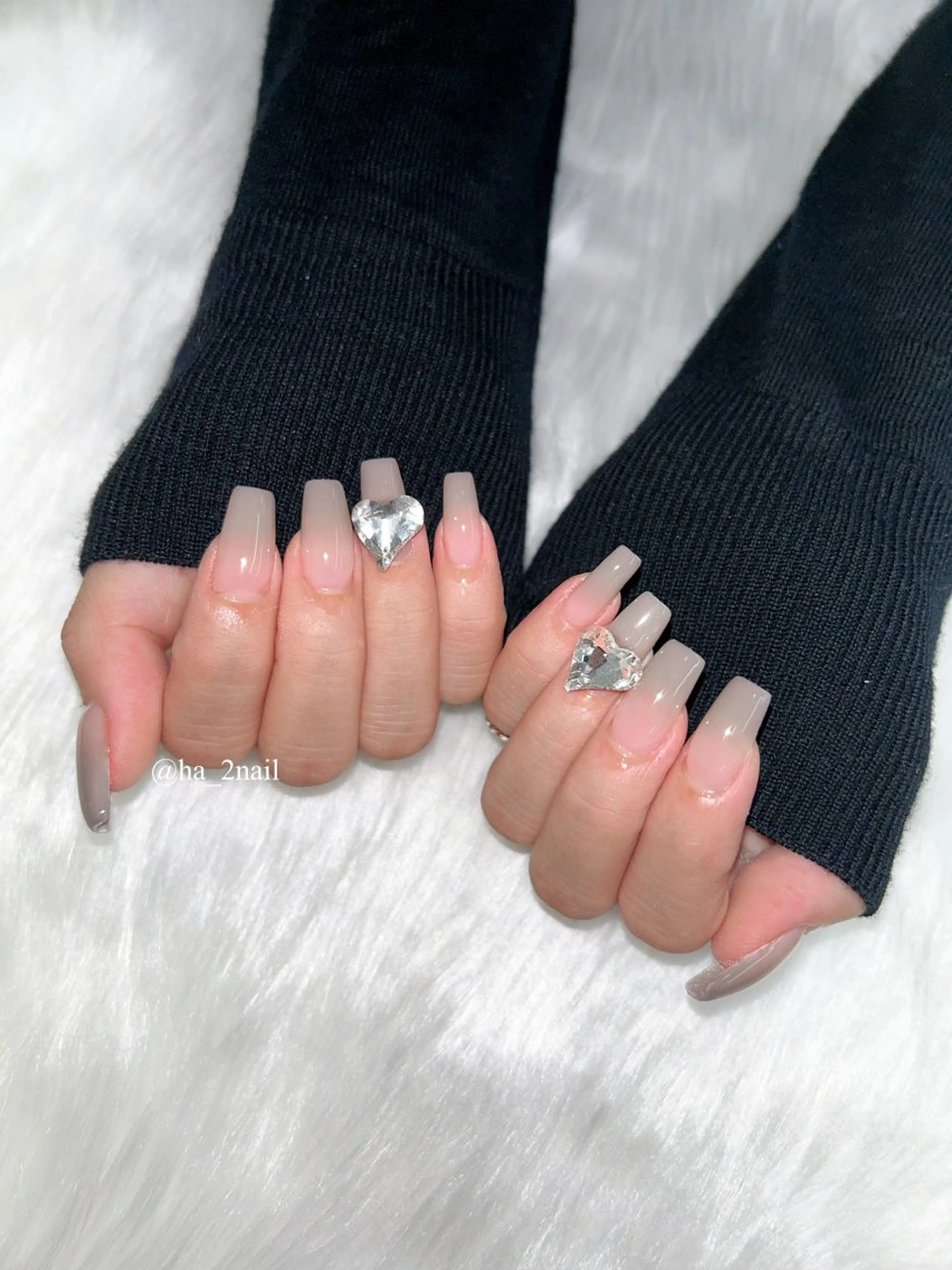 ネイル グラデーション ハート NAIL and EYELASH ALPHA.所属・ALPHA. 姫繇のネイルデザイン
