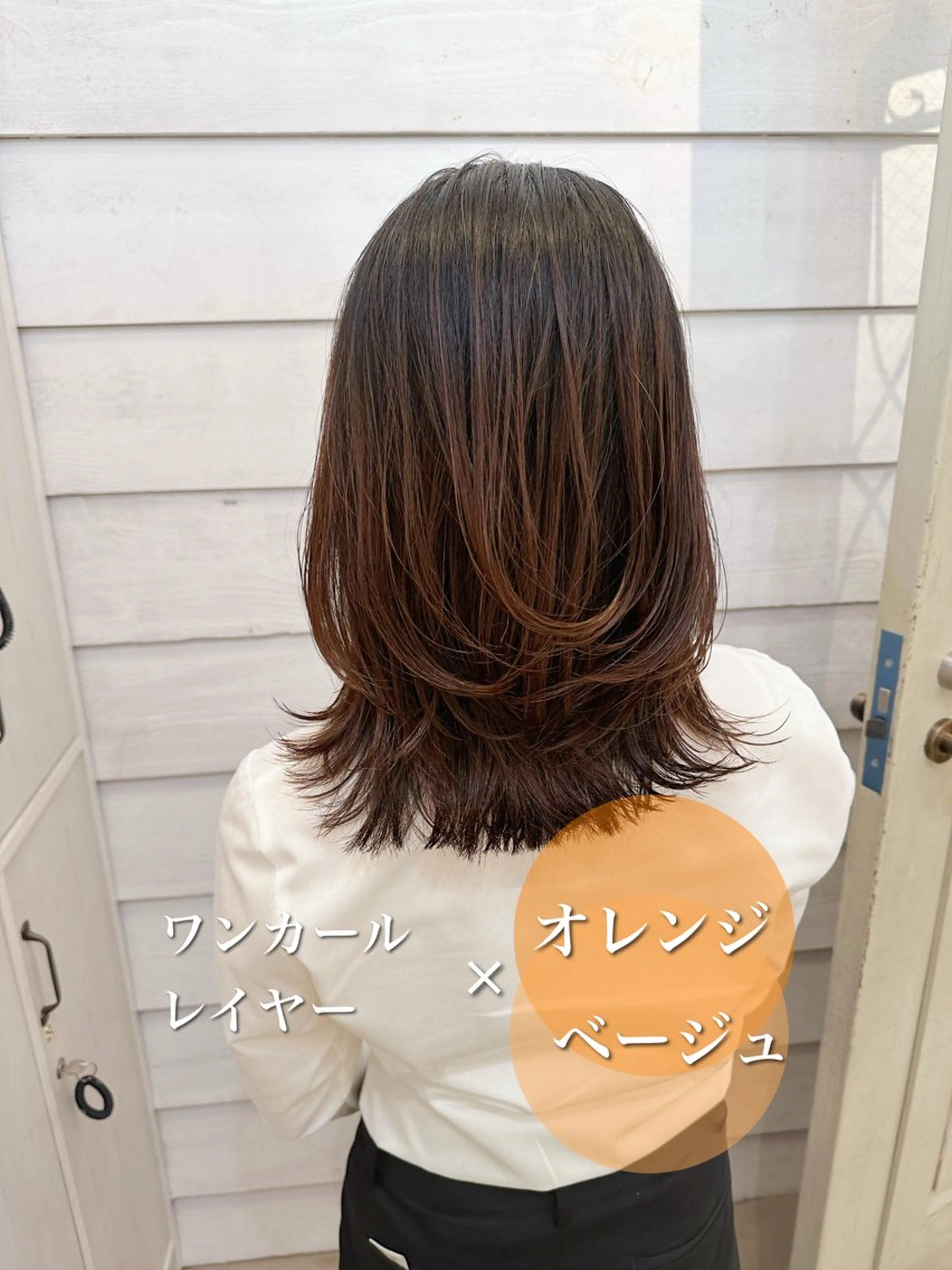ミディアム カラー ショートボブ ボブ くせ毛 カット ヘアカラー newline銀座所属・銀座ショート/ 大人ショート/金子涼のヘアスタイル