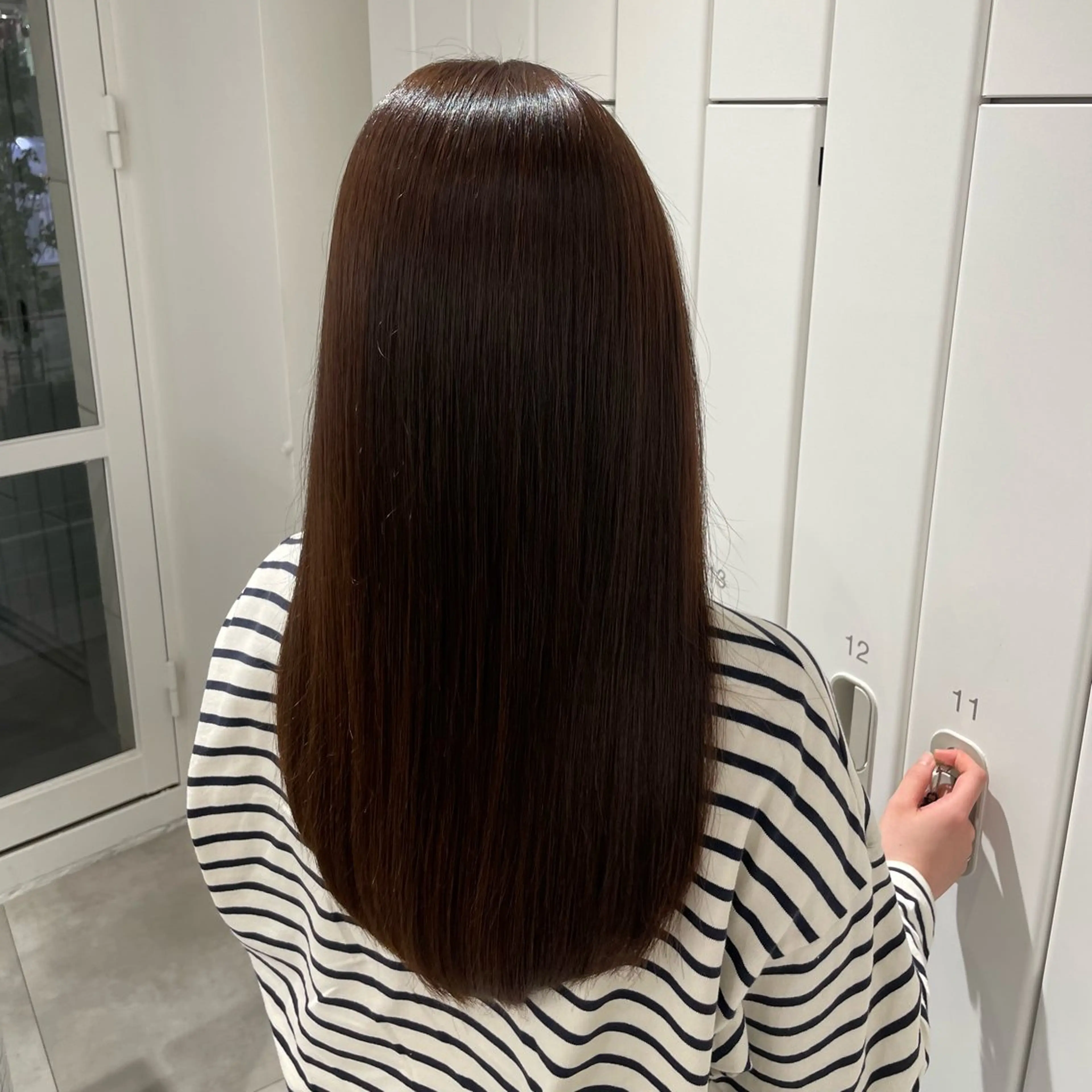 ミディアム カラー ‪広瀬快斗／縮毛矯正 /似合わせカラー🌱のヘアスタイル
