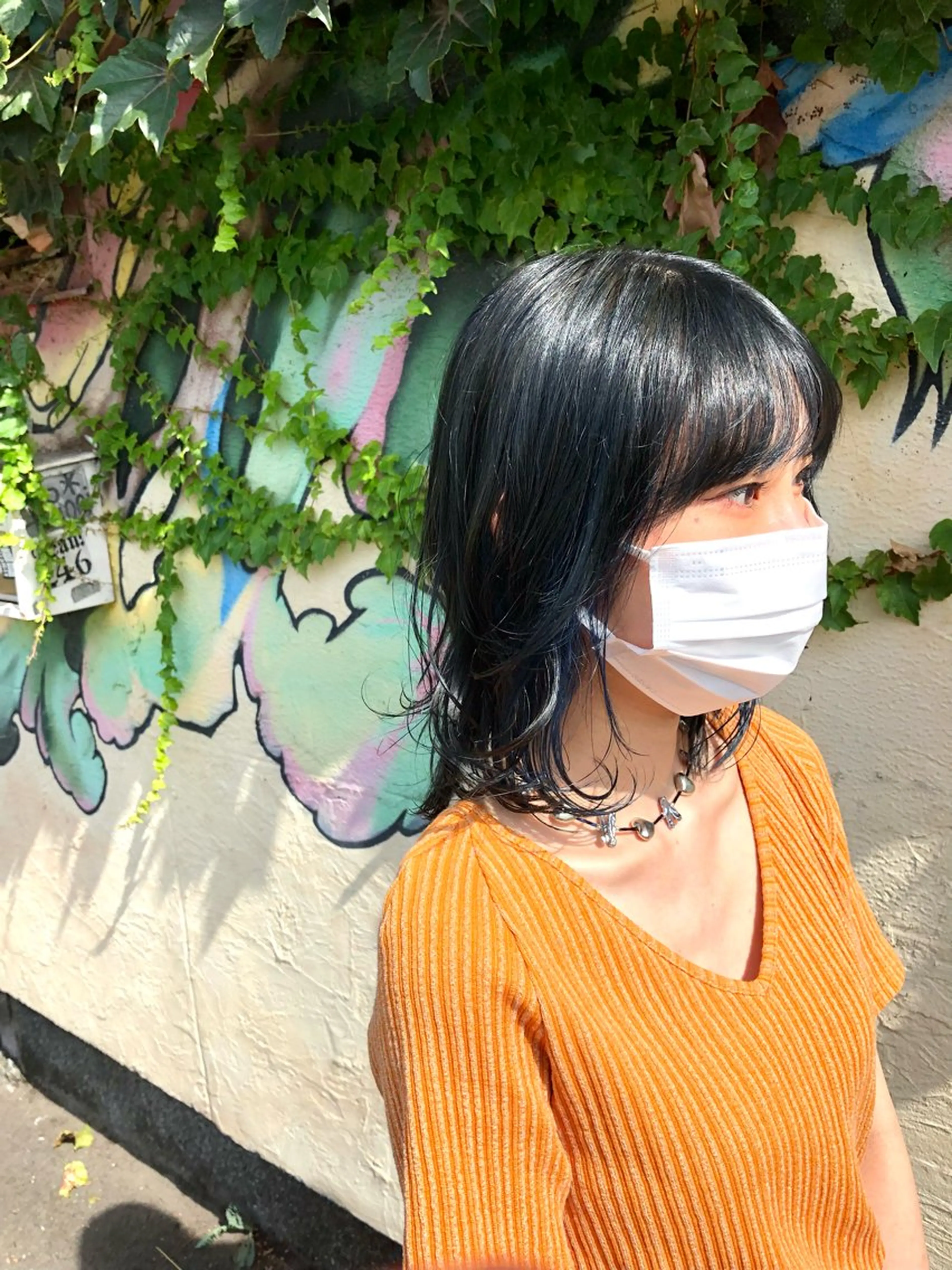 ミディアム カラー カット ヘアカラー トリートメント 渡部 ひろのりのヘアスタイル