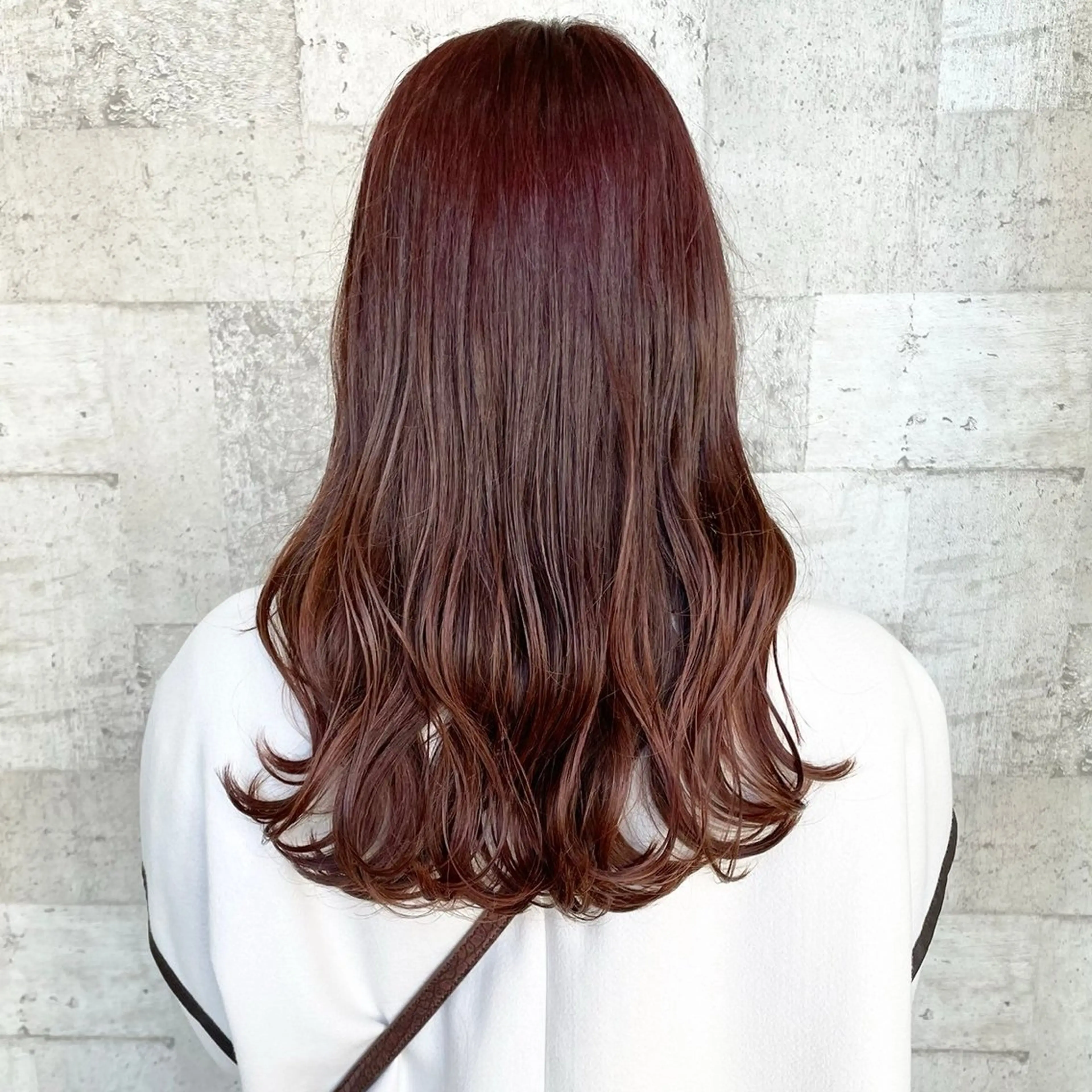 セミロング ピンクブラウン ナチュラルヘア 🌱/久留米/あまのヘアスタイル