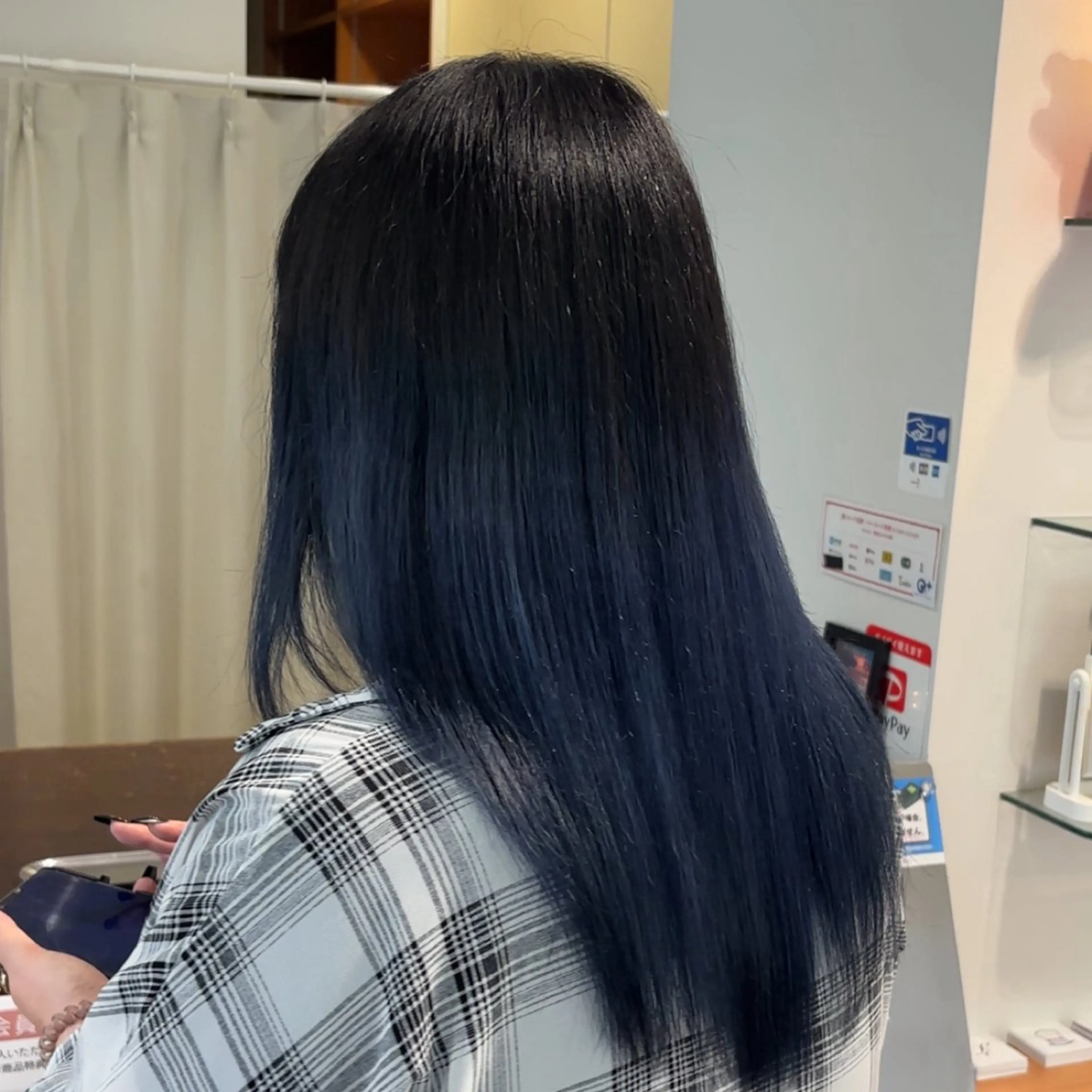 セミロング カラー ✨ケアブリーチカラー ✨️透明感カラーのヘアスタイル