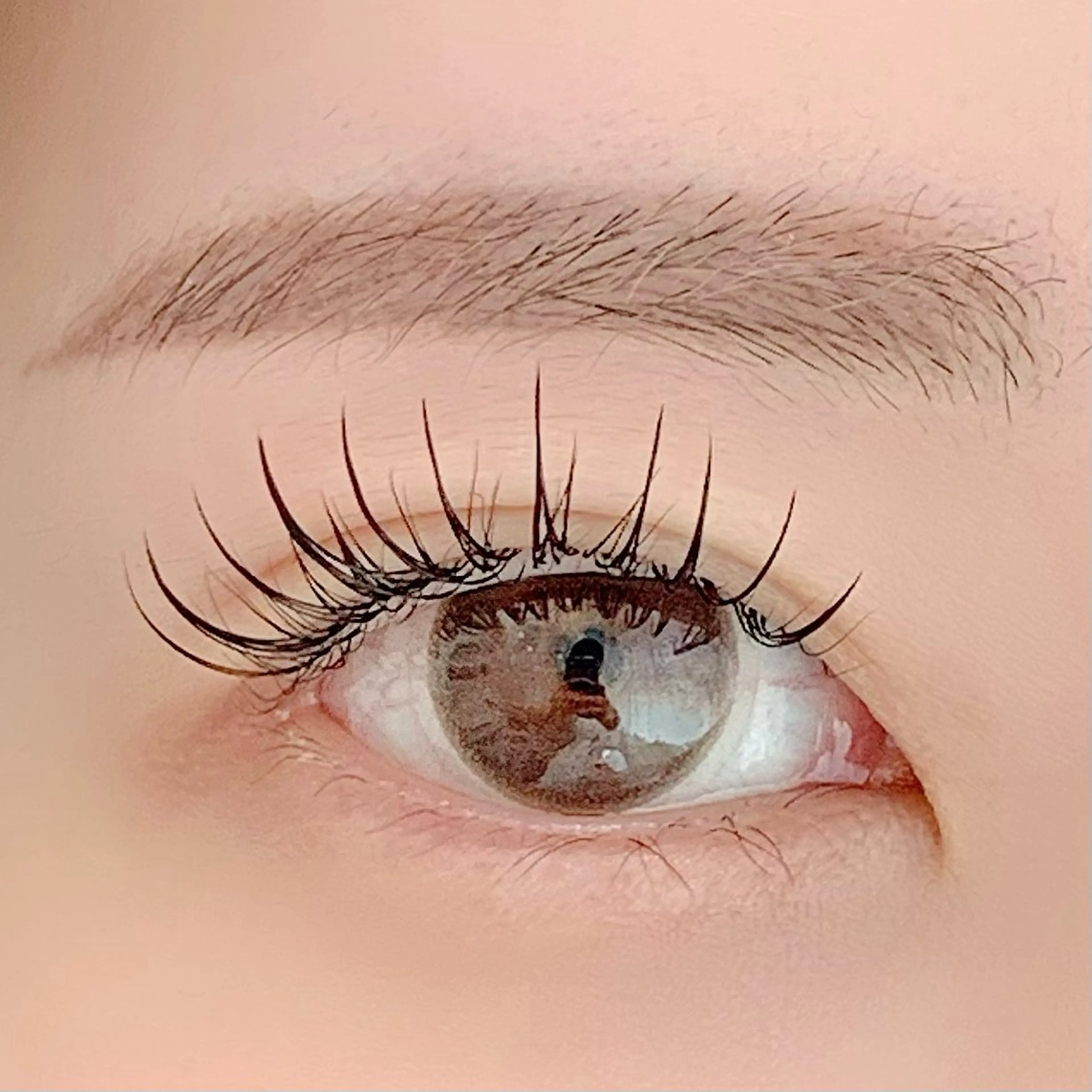 マツエク・マツパ 束感まつ毛 フラットラッシュ 一重×まつ毛パーマ マツエク BellFlower Aki(眉・まつげ)のマツエク・マツパデザイン