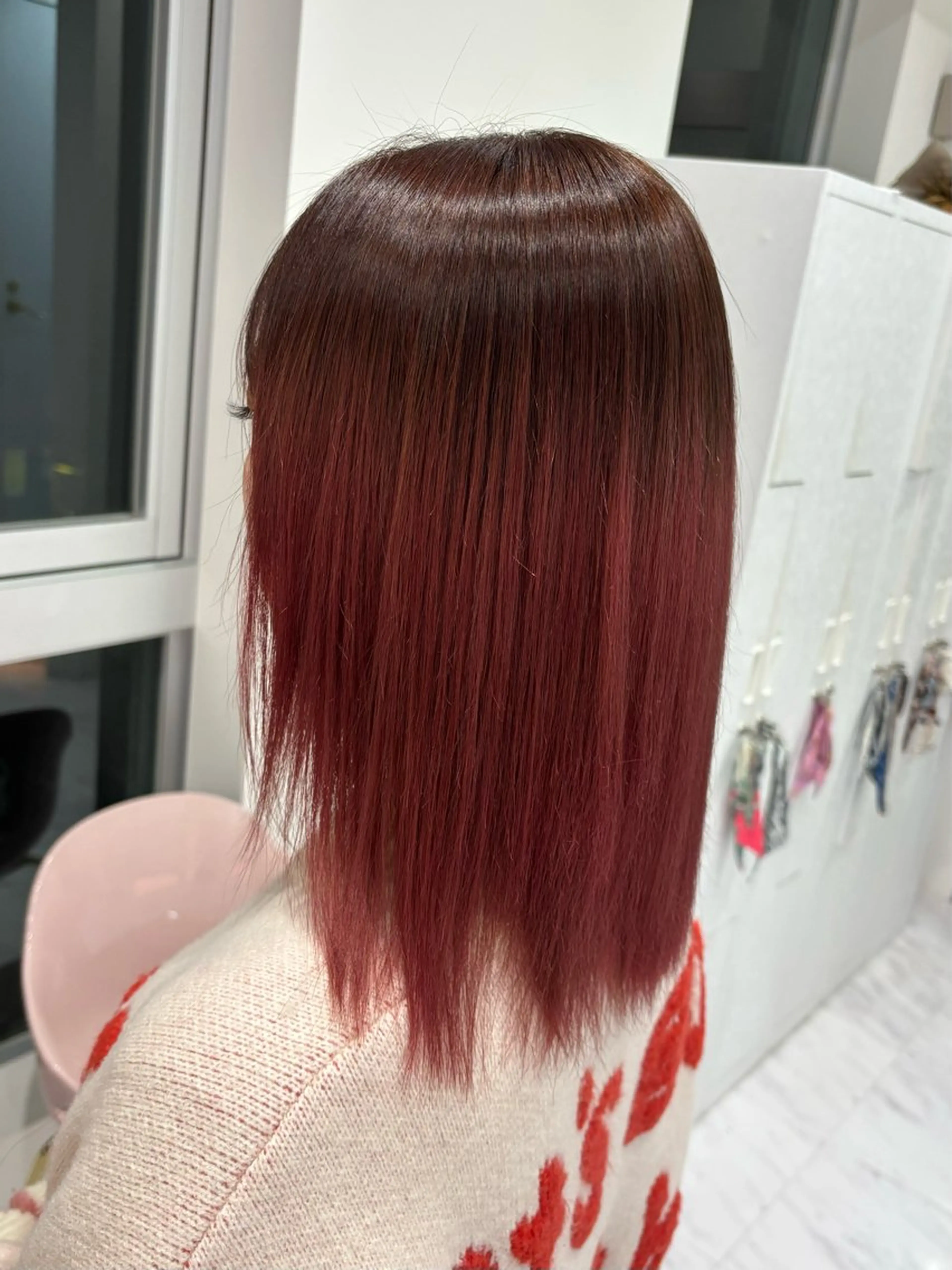 ミディアム カラー ブリーチ グラデーションカラー AYU/ハイトーンカ ラー/ヘアアレンジのヘアスタイル