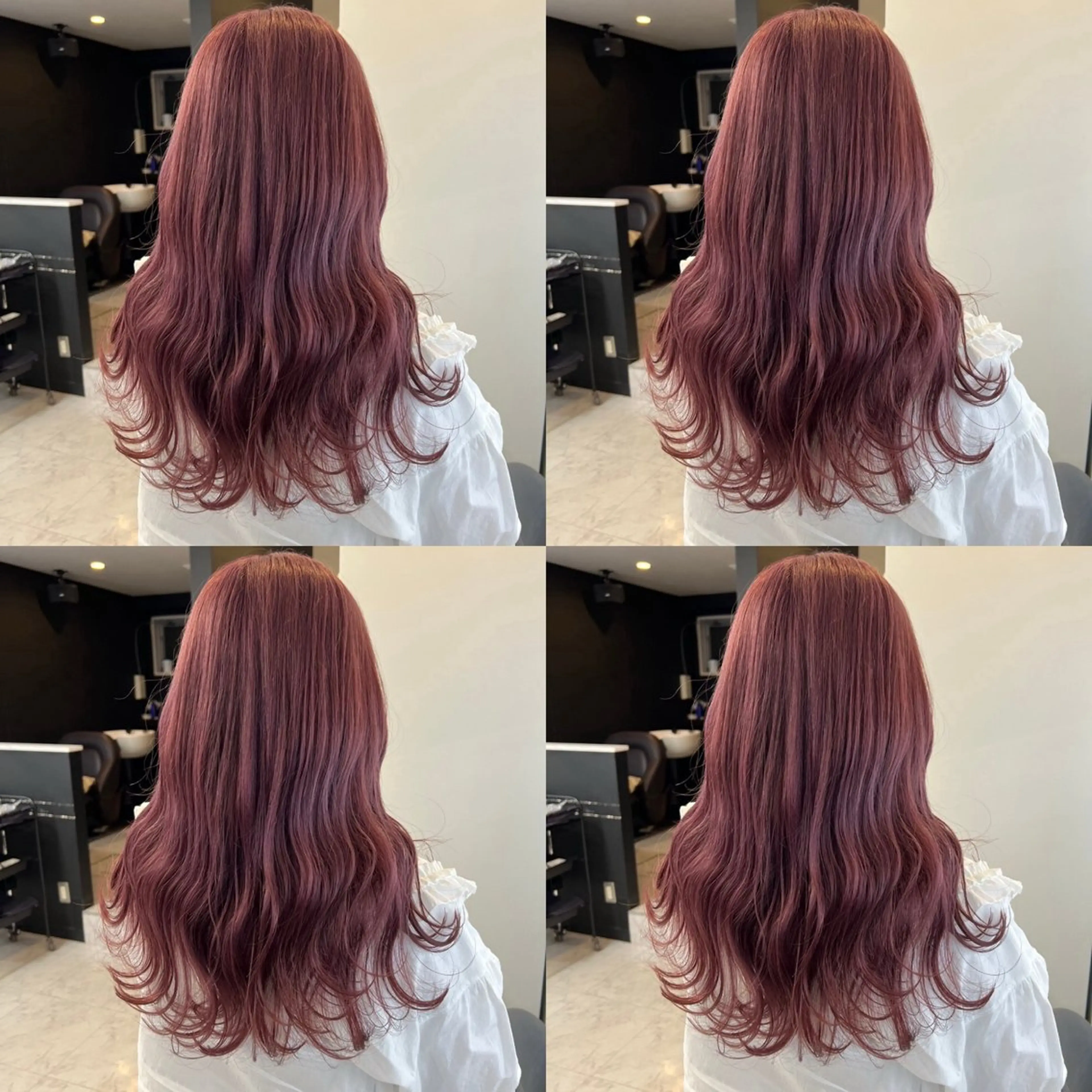 ロング カラー ヘアカラー トリートメント 🎀韓国ヘア/ 髪質改善 このは🎀のヘアスタイル