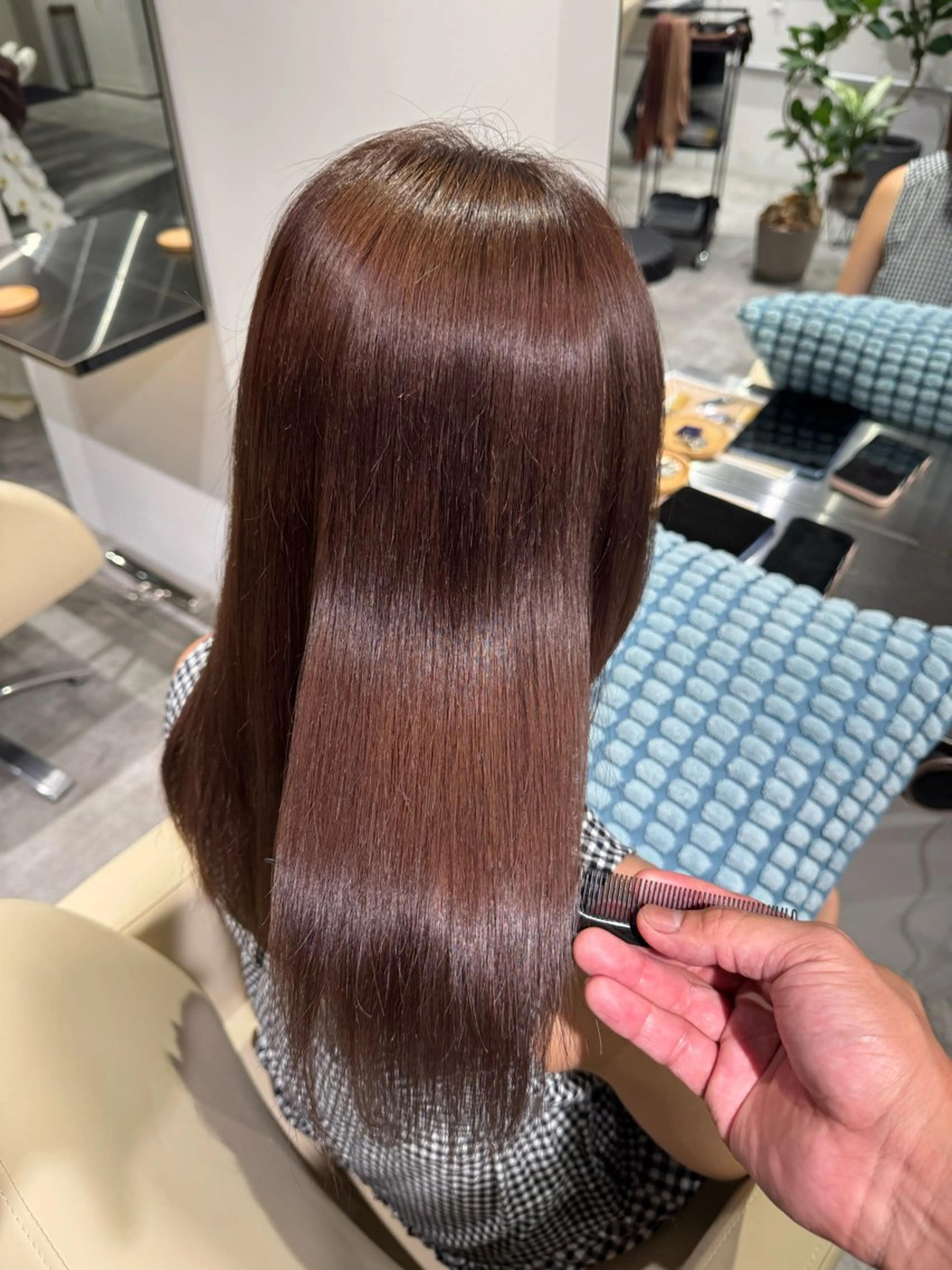 ロング ハイライト 髪質改善 レイヤーカット 縮毛矯正 カット ヘアカラー トリートメント reverie【レヴリー】所属・夜20時から限定2組 reverieあきらのヘアスタイル