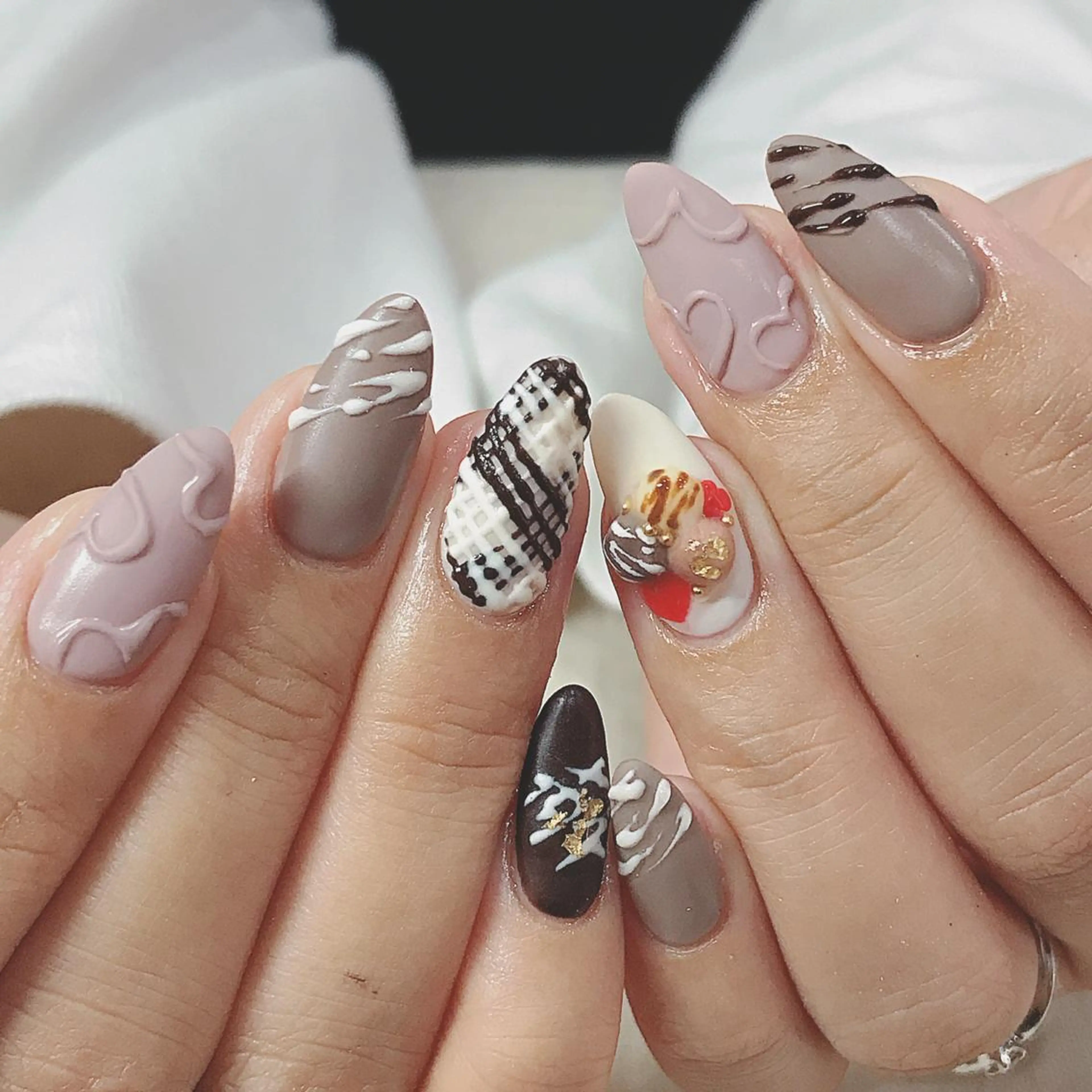 ネイル 持ち込み Allure小山店 後藤文香のネイルデザイン