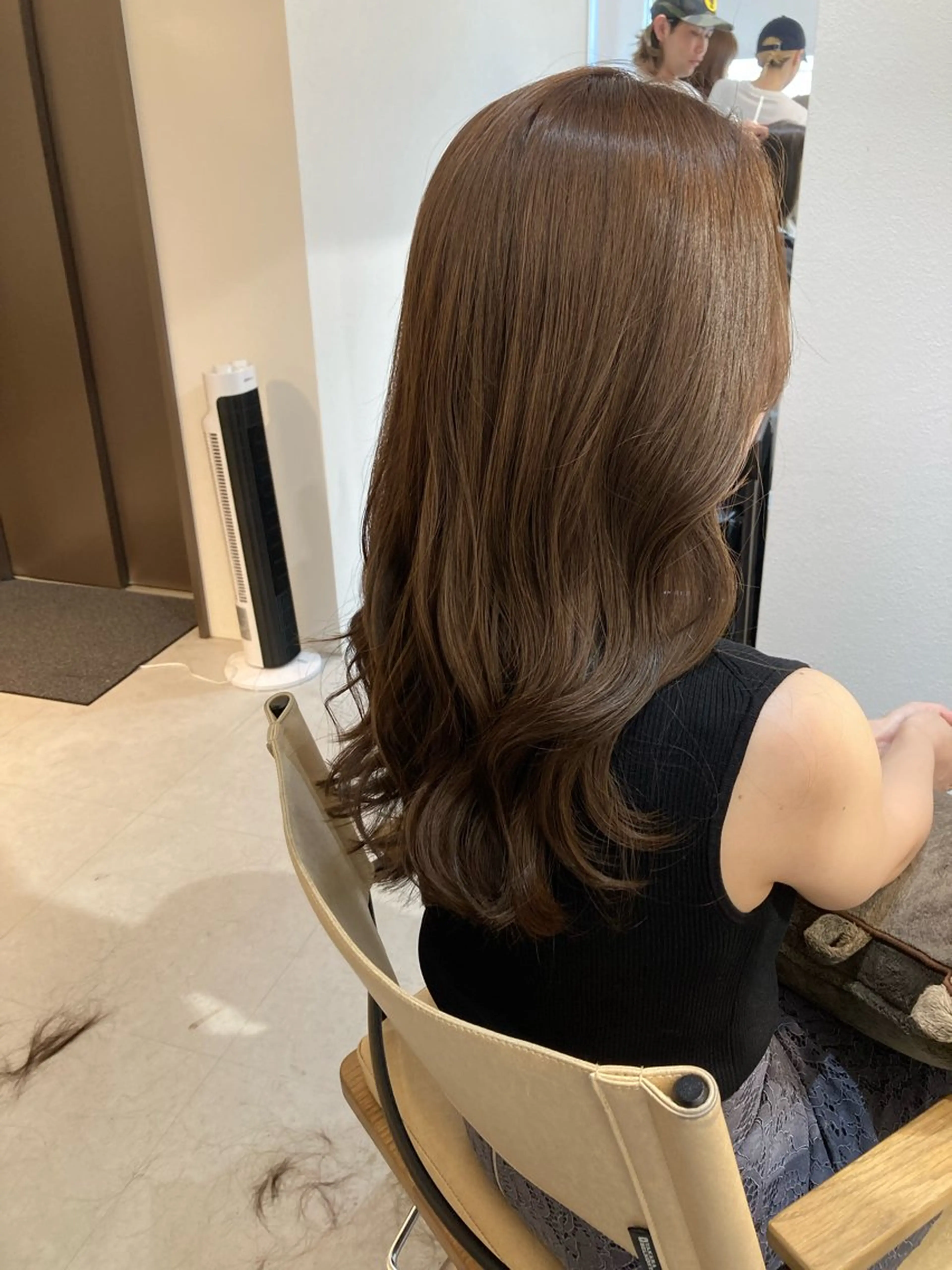 ロング カット ヘアカラー トリートメント ✨色持ちの良い艶 カラー✨蟹江真世のヘアスタイル