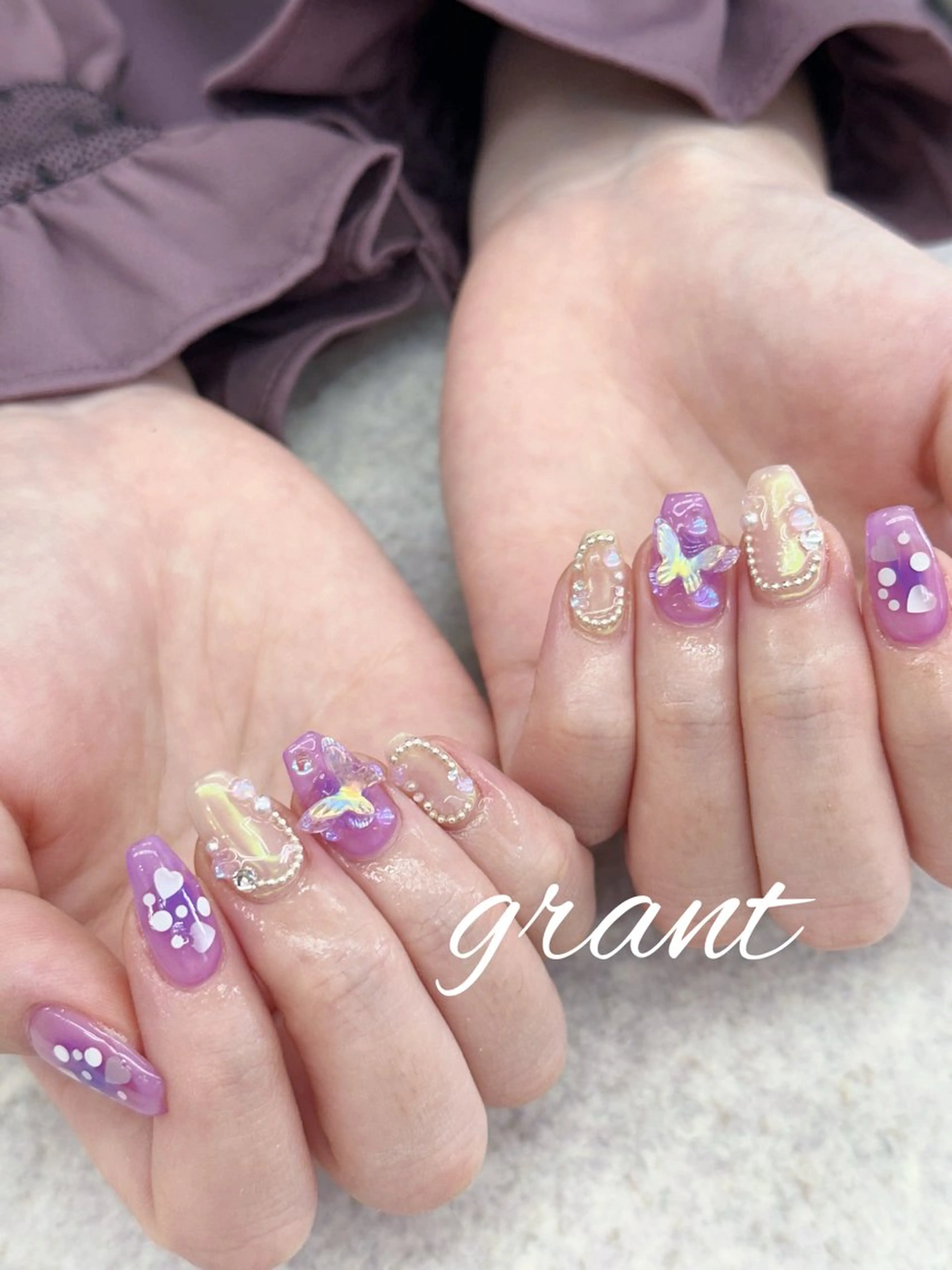 ネイル チークネイル 春ネイル nail salon grant所属・nailsalon grantのネイルデザイン