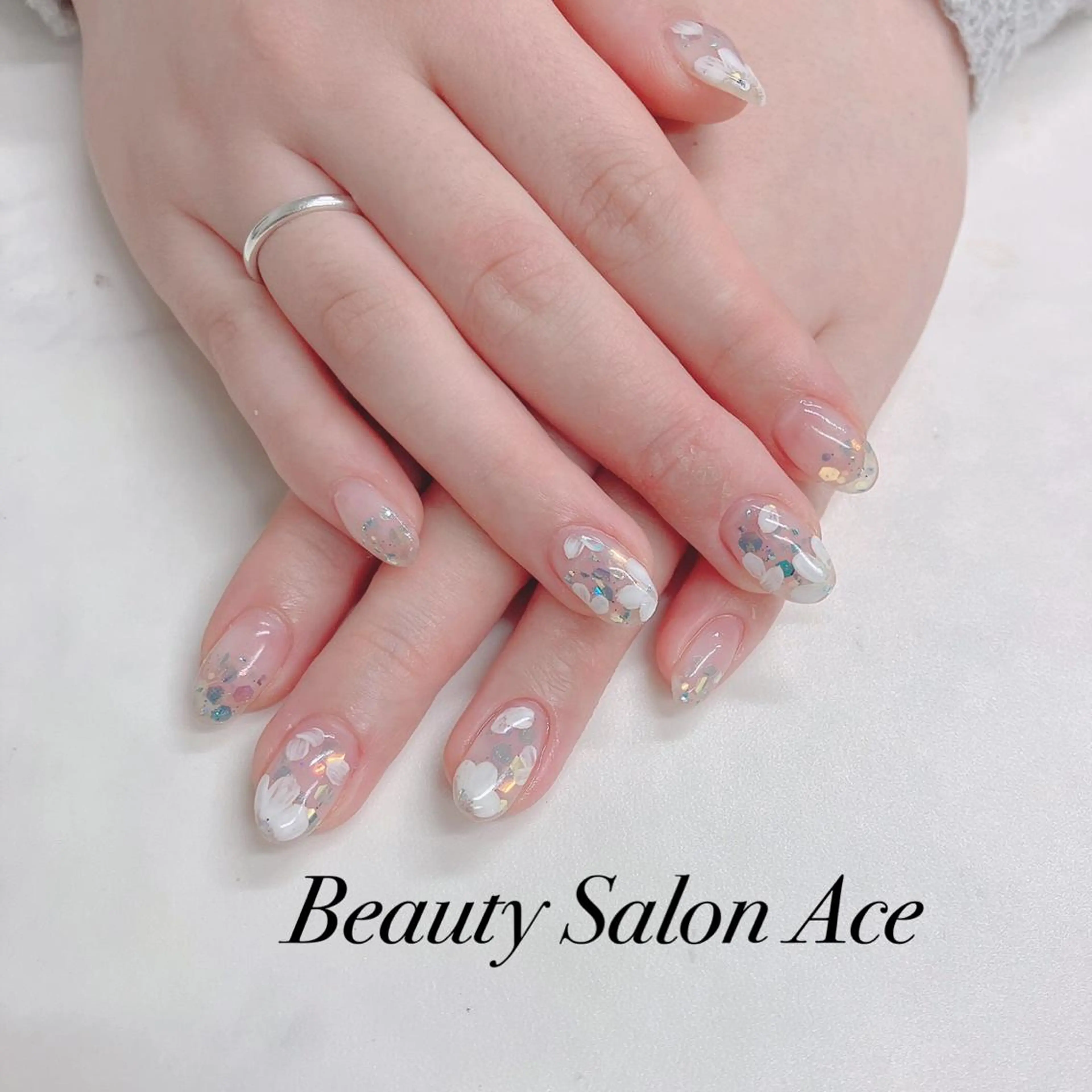 ネイル メンズネイル 春ネイル ハンドネイル ハンドケア Beauty Salon Ace(ネイルサロン エース)所属・池袋フィルイン Ace♡長さだしのネイルデザイン