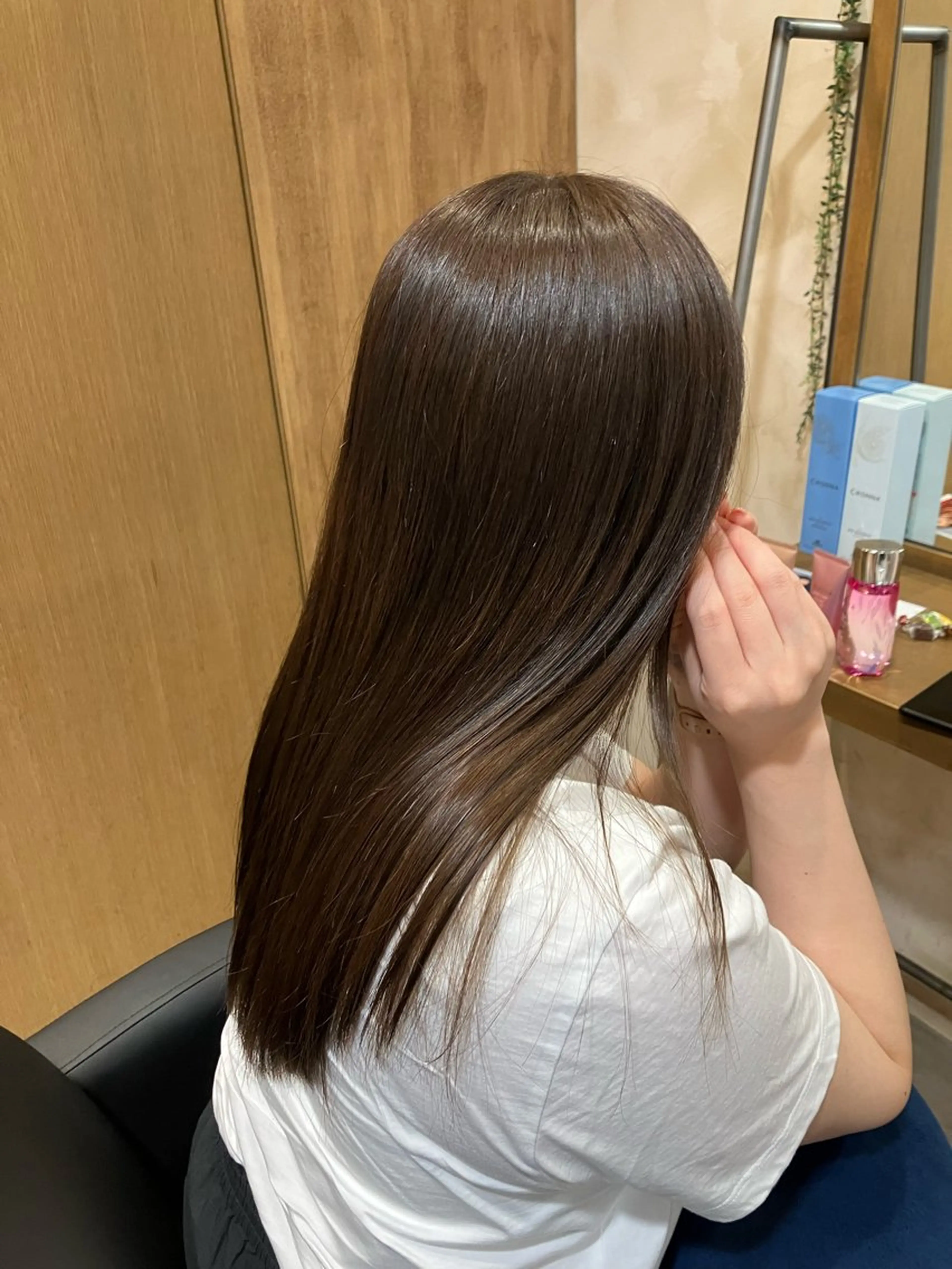 ロング カラー グレージュ カット ヘアカラー トリートメント ニュアンスカラー／ メンズ🌙久住綾香のヘアスタイル