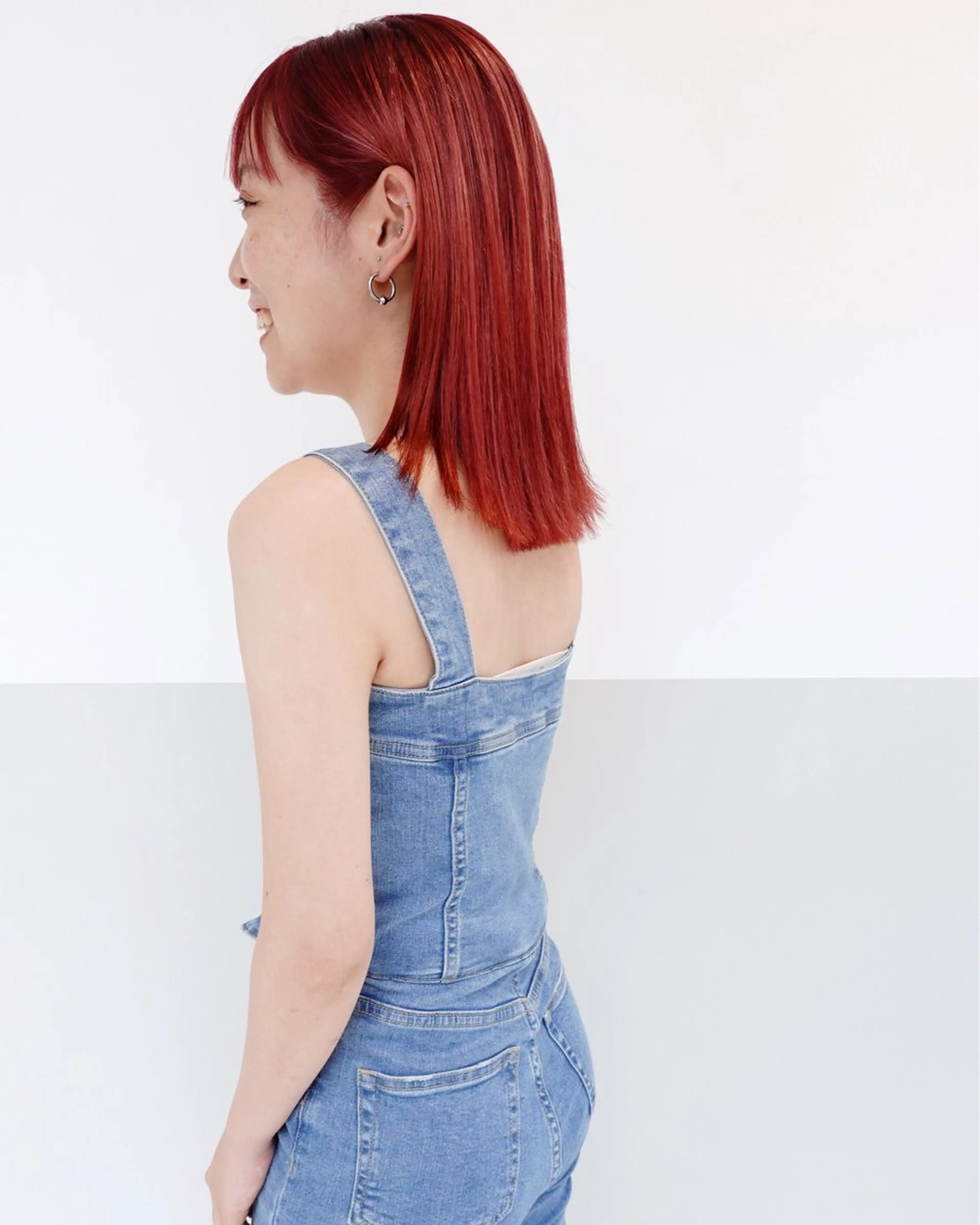 ミディアム カット ヘアカラー トリートメント ヘッドスパ 自由が丘美髪美容師 生板🌿のヘアスタイル