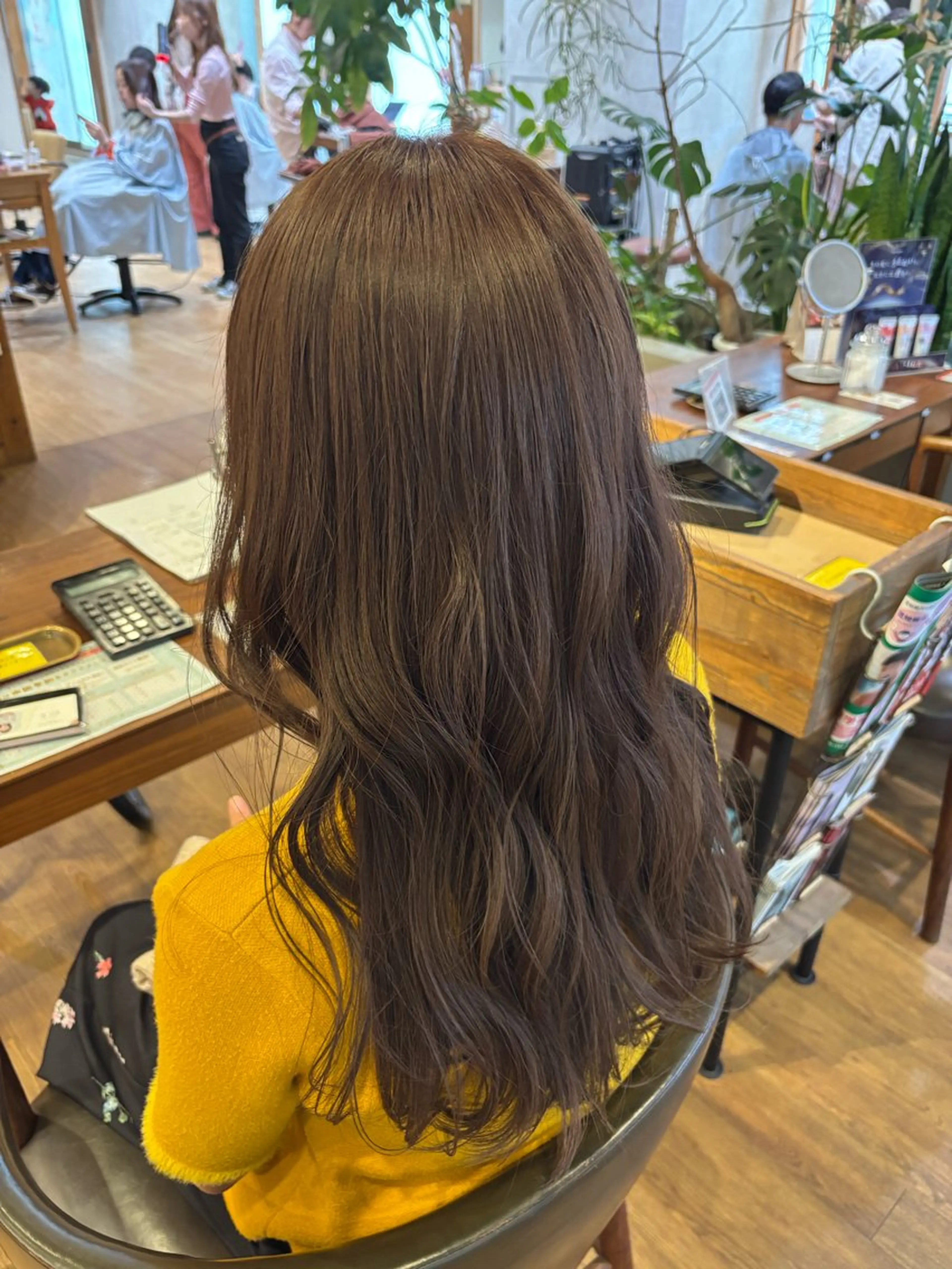 カラー ベージュカラー ピンクカラー ピンクベージュ カット ヘアカラー トリートメント 山口 恋のヘアスタイル