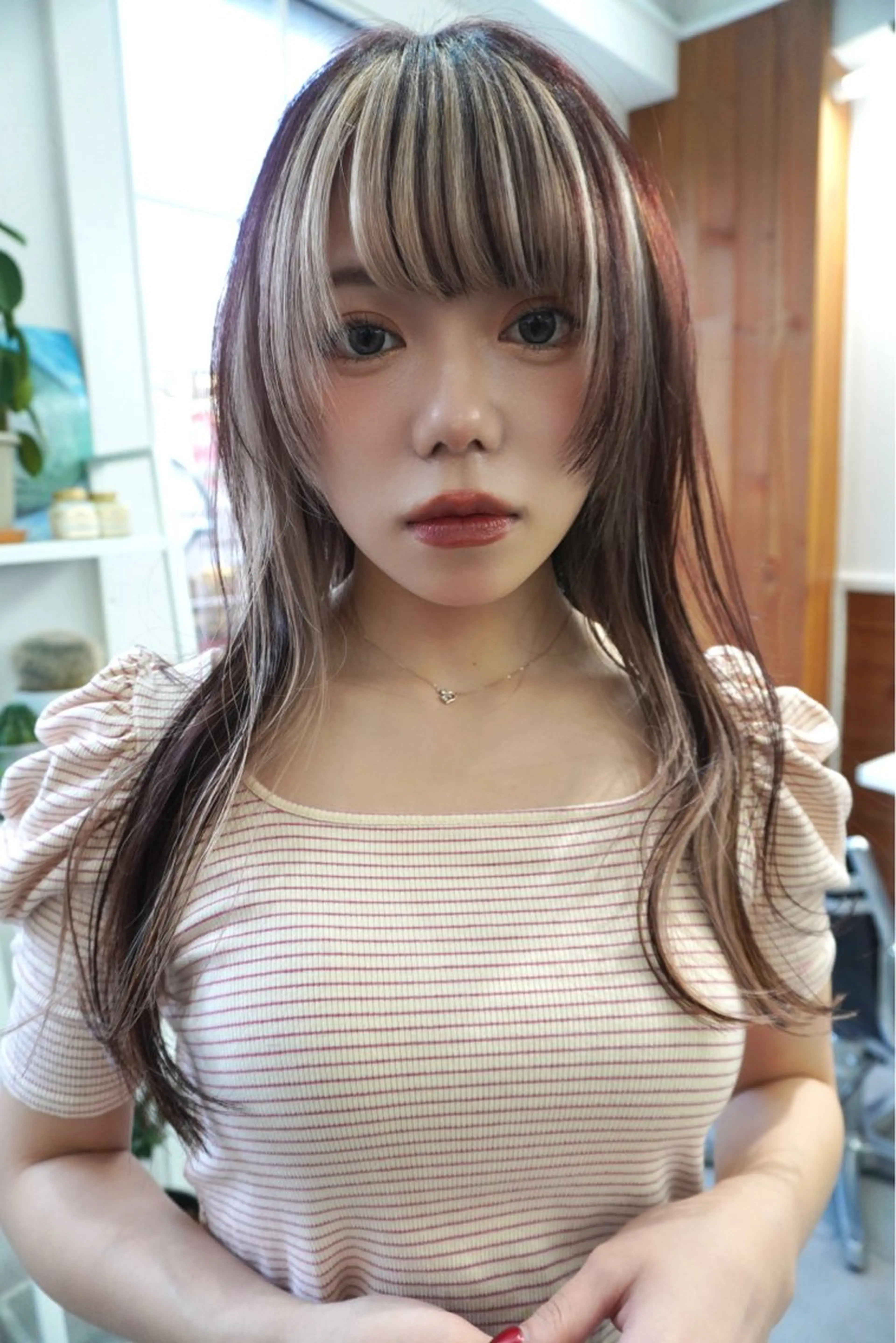 セミロング カラー デザインカラー カット ヘアカラー トリートメント レイヤー／似合わせ TAKUYAのヘアスタイル