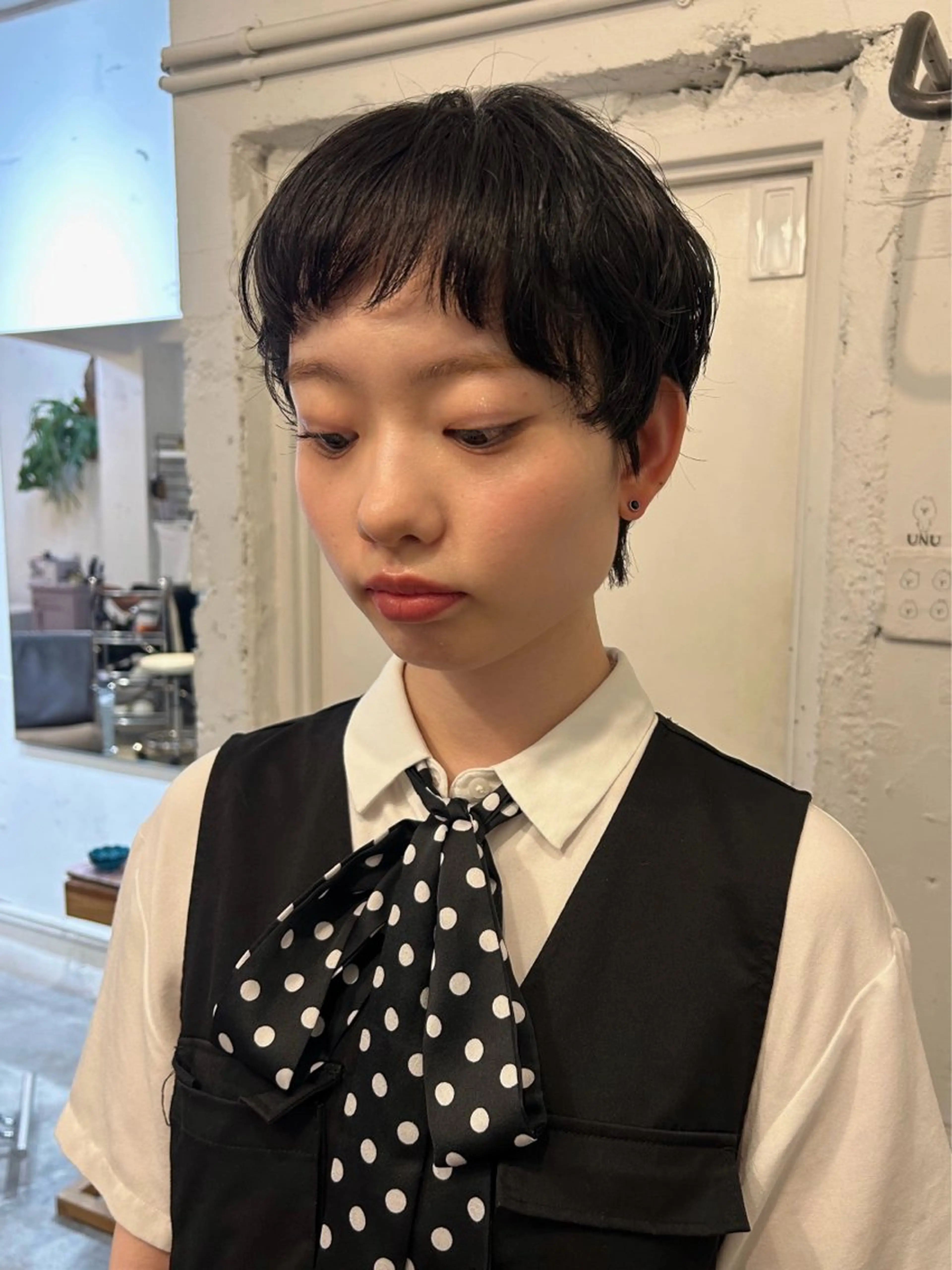 ショート パーマ ベリーショート ショートヘア カット パーマ トリートメント UNU【ユヌ】所属・＊UNU＊ RICOのヘアスタイル